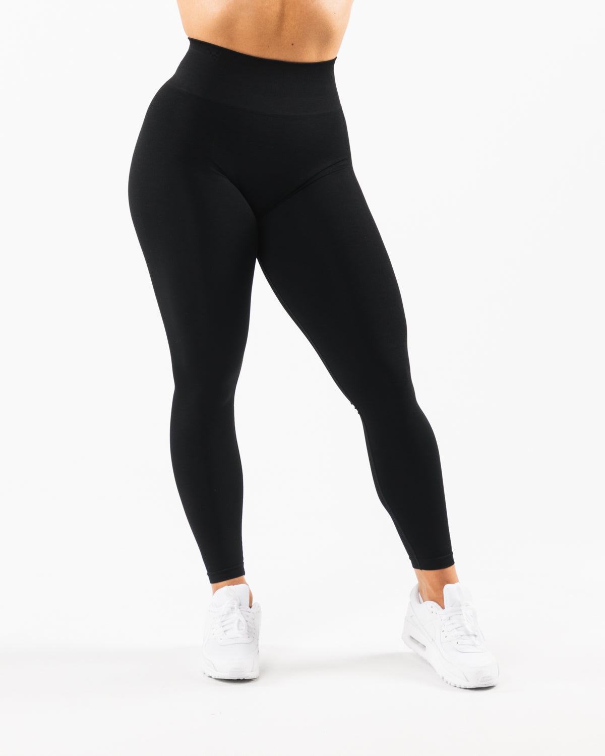 Amplify High Waist Yoga Leggings for Women - Black - Perfect for Workout, Running, Gym & Lounge Wear