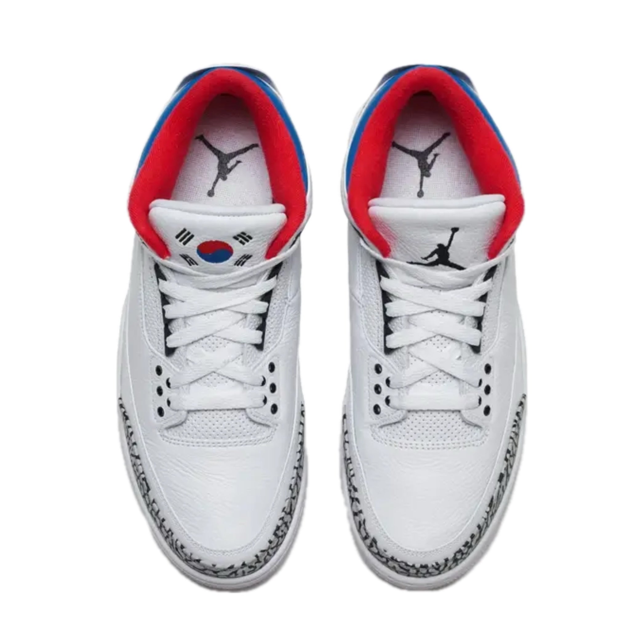 Air Jordan 3 Retro Seoul White Soar Atom Red Sneakers - Men's Basketball Shoes for Streetwear & Casual Outfits