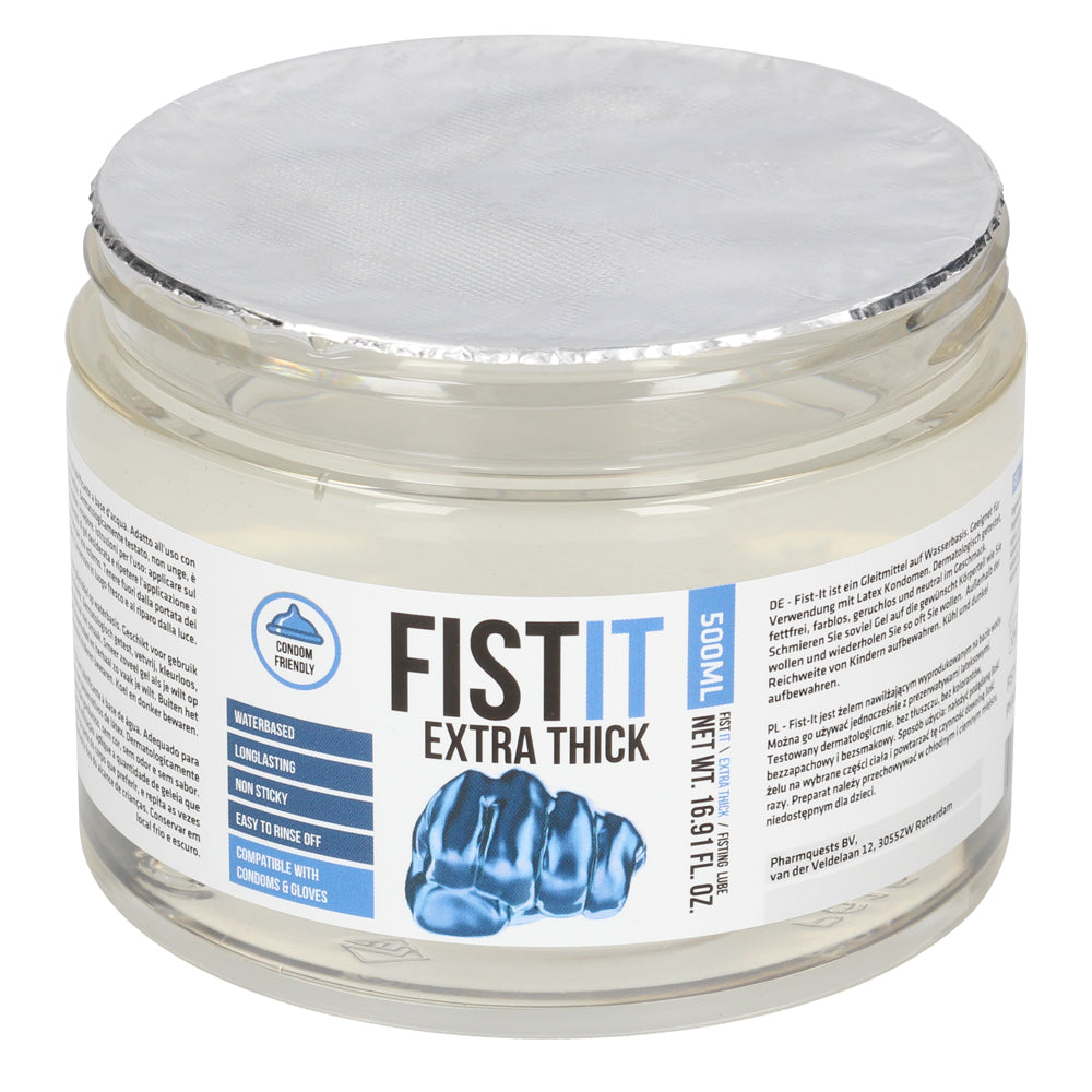 Fist It Extra Thick Water-Based Personal Lubricant - Long Lasting & Hypoallergenic - Perfect for Couples, Massage & Sensual Play