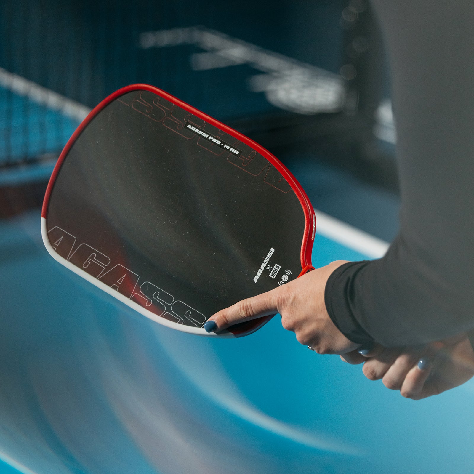 JOOLA Agassi Pro 14mm Pickleball Paddle - Premium Carbon Fiber Surface for Power & Control - Perfect for Tournament Play & Outdoor Pickleball Games
