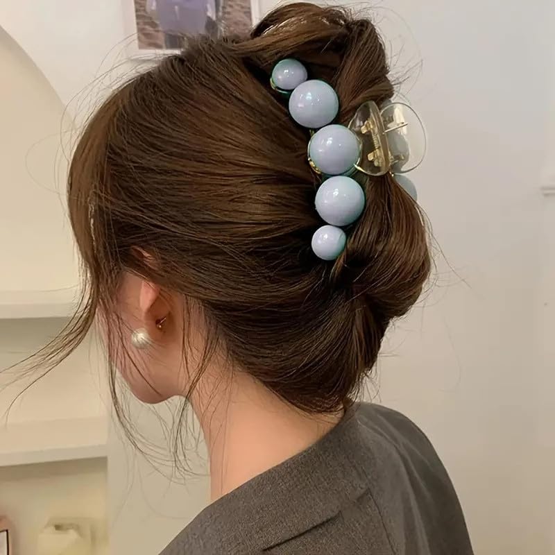 CHRONEX 2PCS Strong Hold Hair Claw Clips for Women - Rose Flower Design Barrettes for Long Hair, Elegant Hair Styling Accessories | Perfect for Daily Use, Work, Parties and Special Occasions
