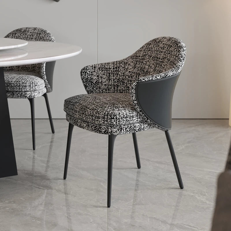 Luxury Designer Dining Chair - Modern Upholstered Accent Chair for Dining Room, Kitchen & Home Decor - Elegant Comfortable Seating for Restaurants & Events