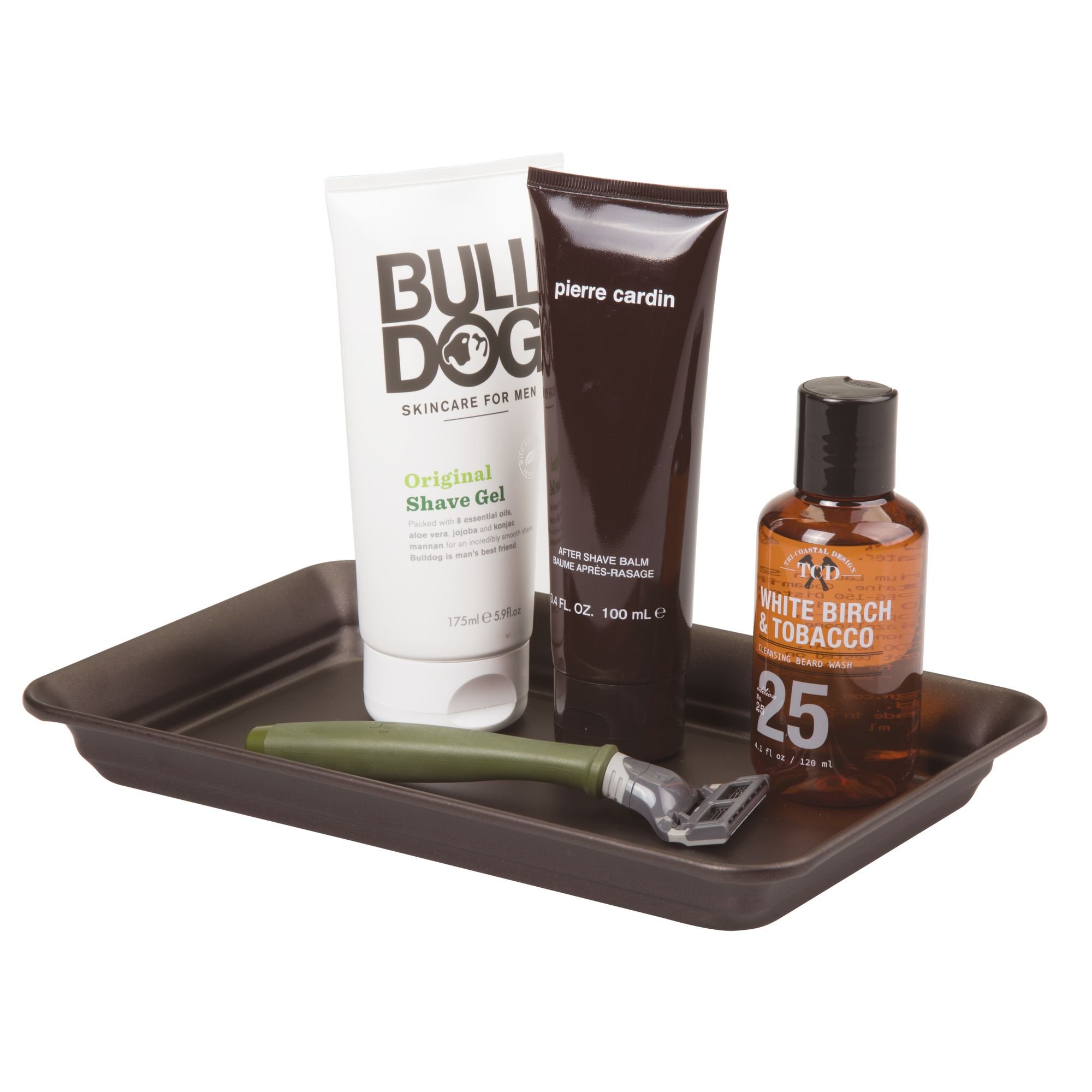 iDesign Decorative Vanity Tray Organizer - Set of 2 Bronze Countertop Storage Trays (9.7
