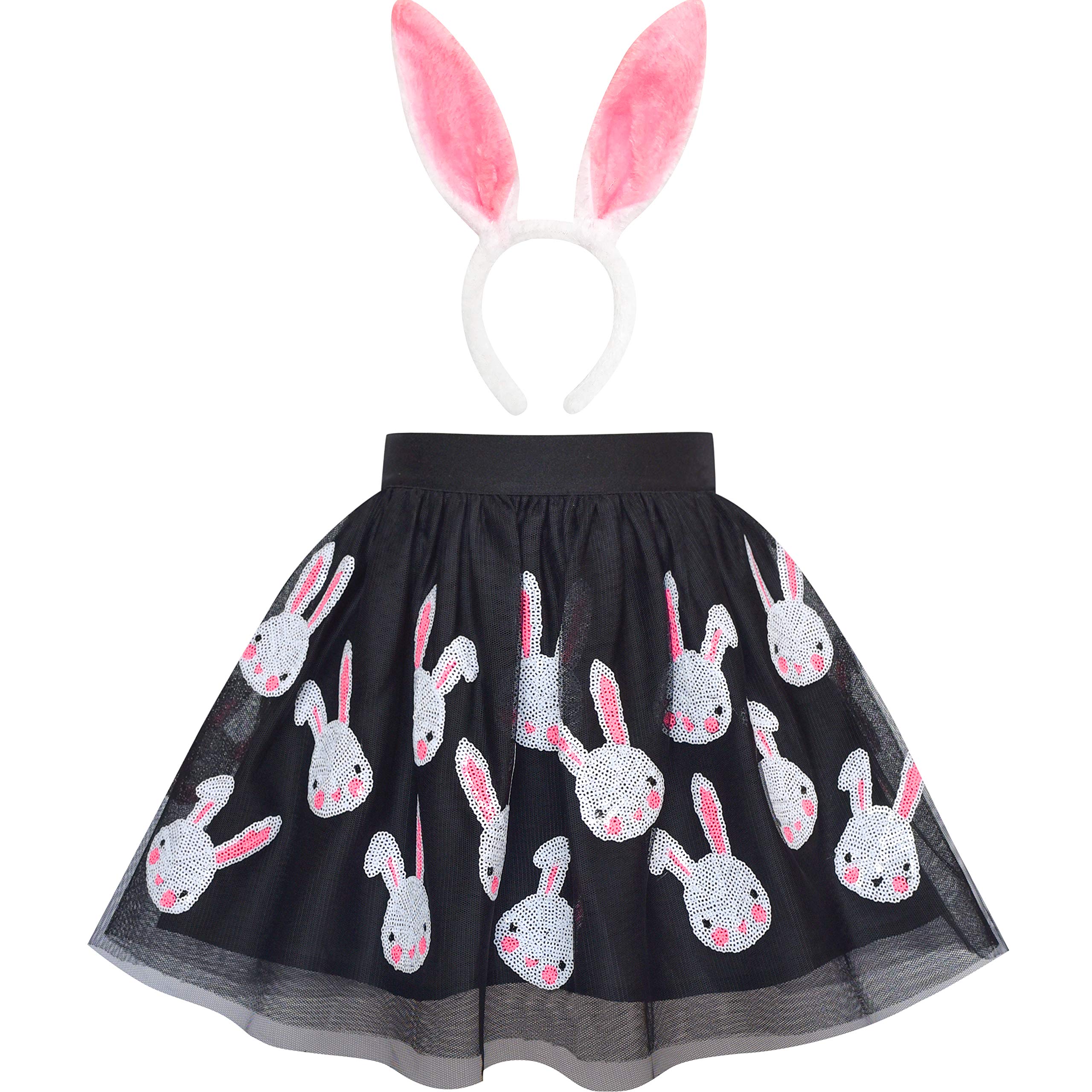 Easter Bunny Dress for Girls - Cute Rabbit Skirt & Bunny Headband Set - Perfect for Easter Egg Hunts, Spring Parties & Photo Shoots