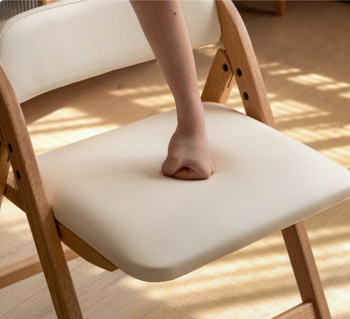 Premium Oak Solid Wood Folding Chair - Organic, Durable & Portable - Perfect for Camping, Picnics, Beach, Patio & Indoor Use