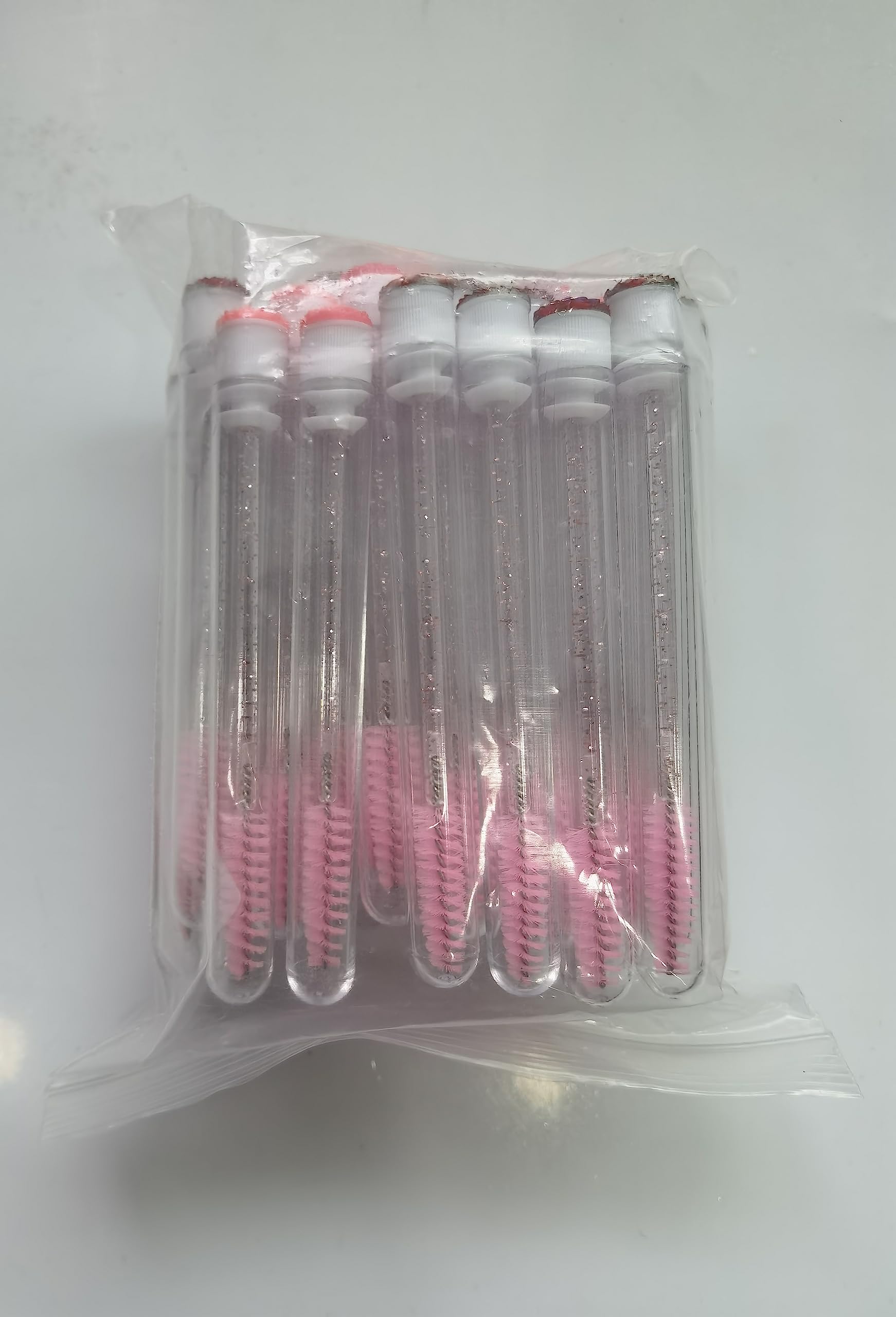 40PCS Empty Mascara Tubes with Wands - Diamond Eyelash Extension Brushes for Professional Makeup Artists (Pink) | Perfect for Lash Extensions, DIY Beauty & Salon Use