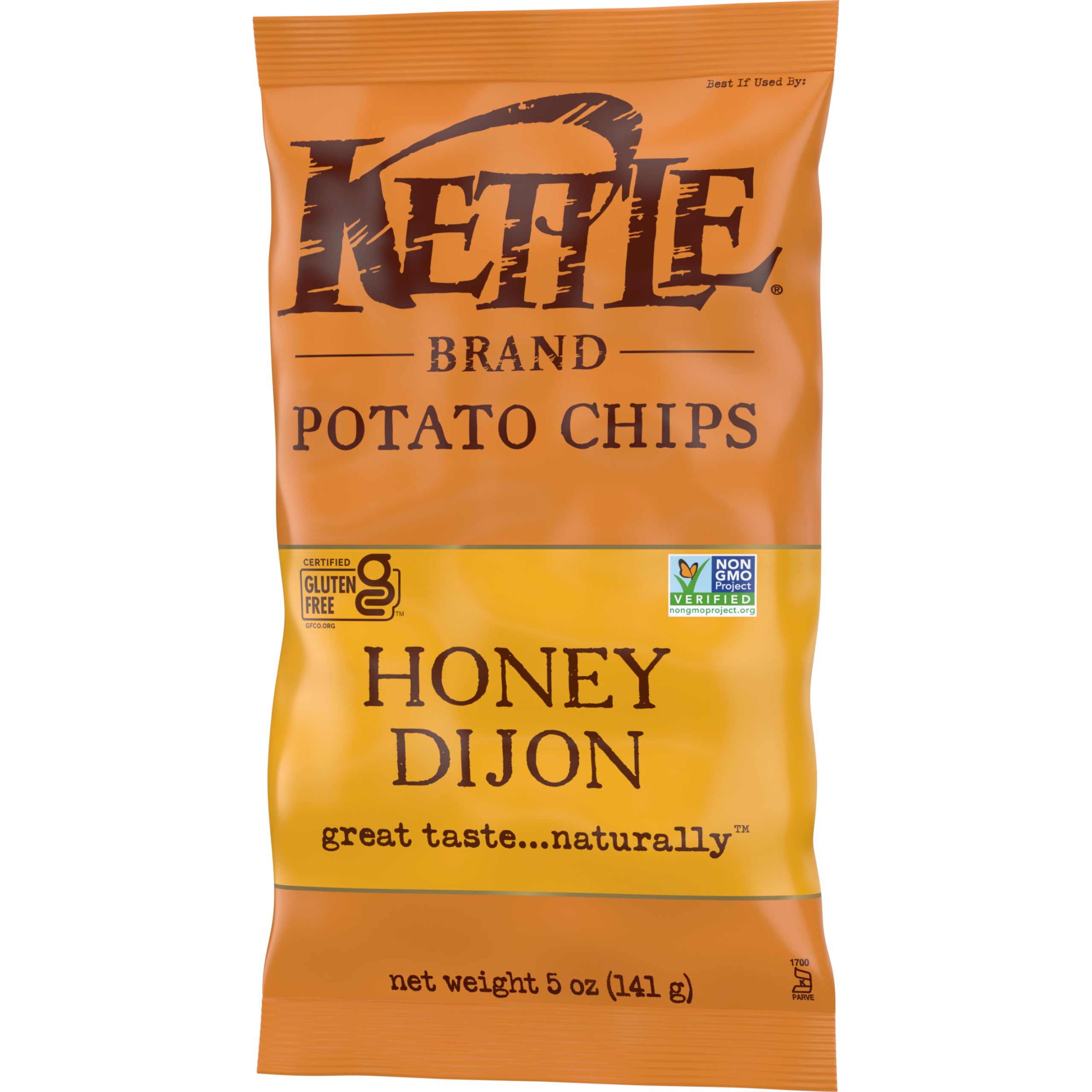 **Kettle Brand Honey Dijon Potato Chips – 5 Oz Bag – Crunchy, Gluten-Free Snacks for Parties, Picnics & Lunchboxes**