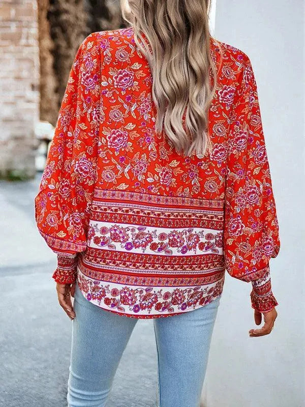 Stylish Printed Casual Long Sleeve Women's Shirt - Comfortable & Fashionable Blouse for Everyday Wear, Office, and Outings