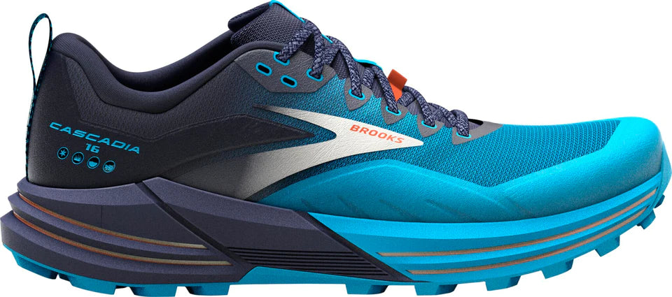 Brooks Cascadia 16 Trail Running Shoes for Men - Lightweight & Durable Hiking Shoes for Outdoor Adventures & Trail Running