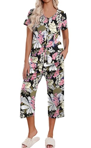 Black and Pink Floral