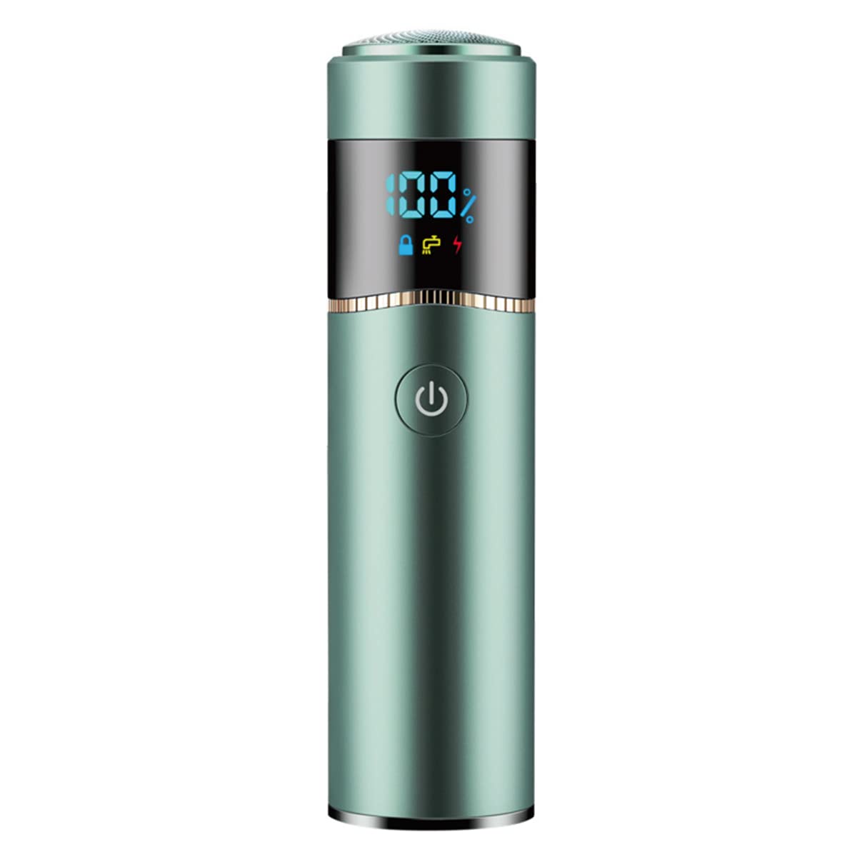 Electric Rotary Men's Razor - Cordless USB Rechargeable Wet/Dry Shaver for Men with 3D Floating Heads (Green) | Perfect for Travel, Home & Gym Use