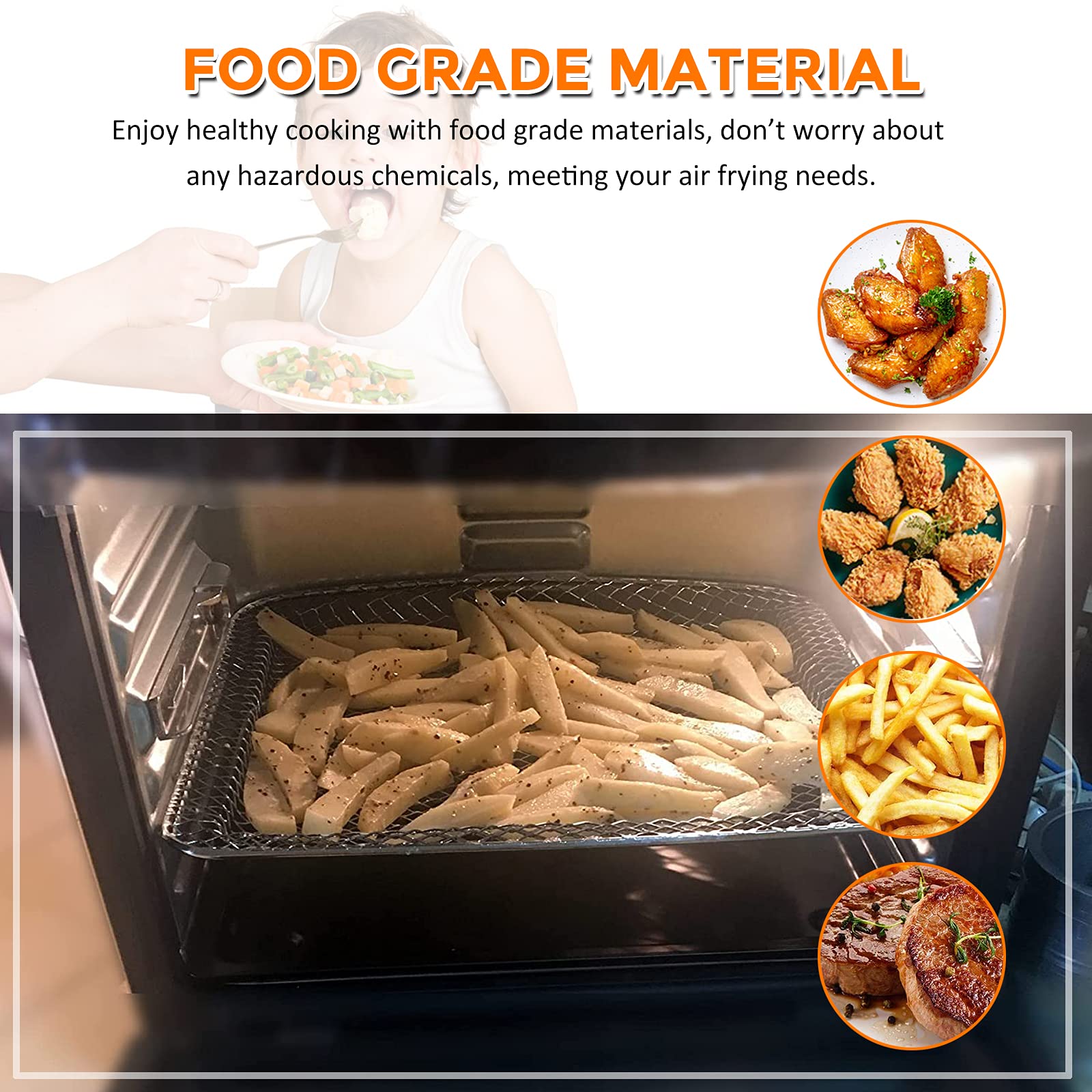Upgraded Nonstick Drip Tray for PowerXL Air Fryer - 2 Pack Oil Drip Pan for 6QT & 10QT PowerXL Vortex Air Fryer Oven Pro Plus | Dishwasher Safe | Perfect for Air Frying, Roasting & Baking | Reduces Mess & Easy Cleanup