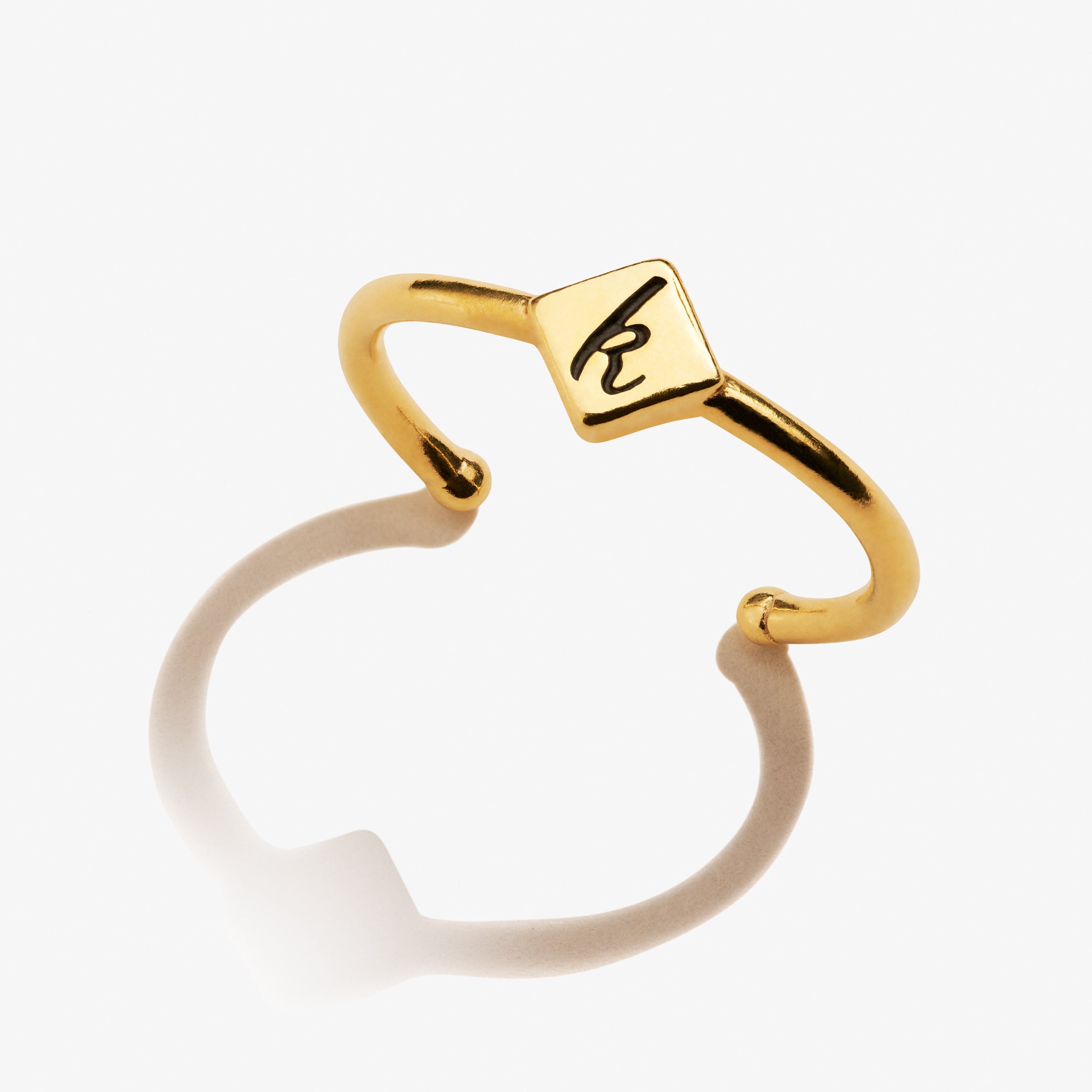 Initial K Adjustable Ring for Women - Stylish & Comfortable Jewelry for Everyday Wear, Gifts & Special Occasions