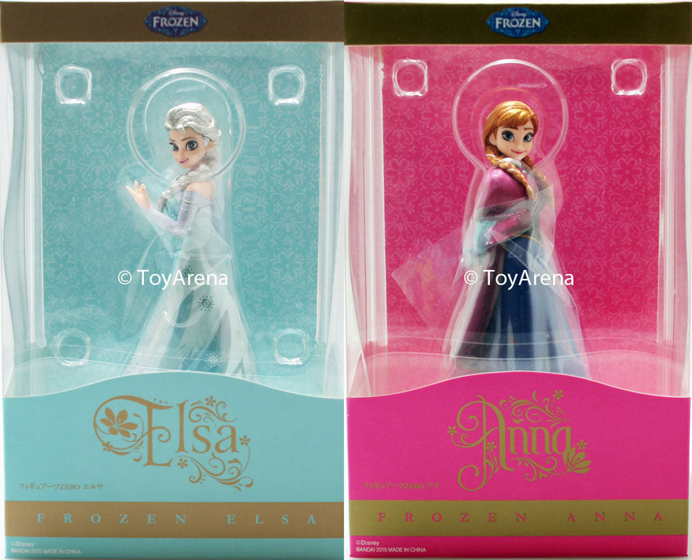 Figuarts Zero Anna & Elsa Frozen Figures Bundle Set - Disney Frozen Collectible Action Figures for Display, Gift & Anime Fans - Perfect for Home Decor, Cosplay Props & Movie Memorabilia