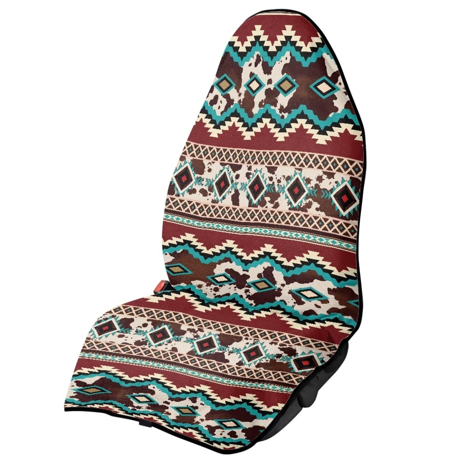 Waterproof Non-Slip Sports Seat Cover for Gym Running - Soft Comfortable Car Seat Protector with Tribal Print (Front Seats Only) - Fits Most SUVs, Trucks & Cars - Perfect for Workouts, Commuting & Outdoor Adventures