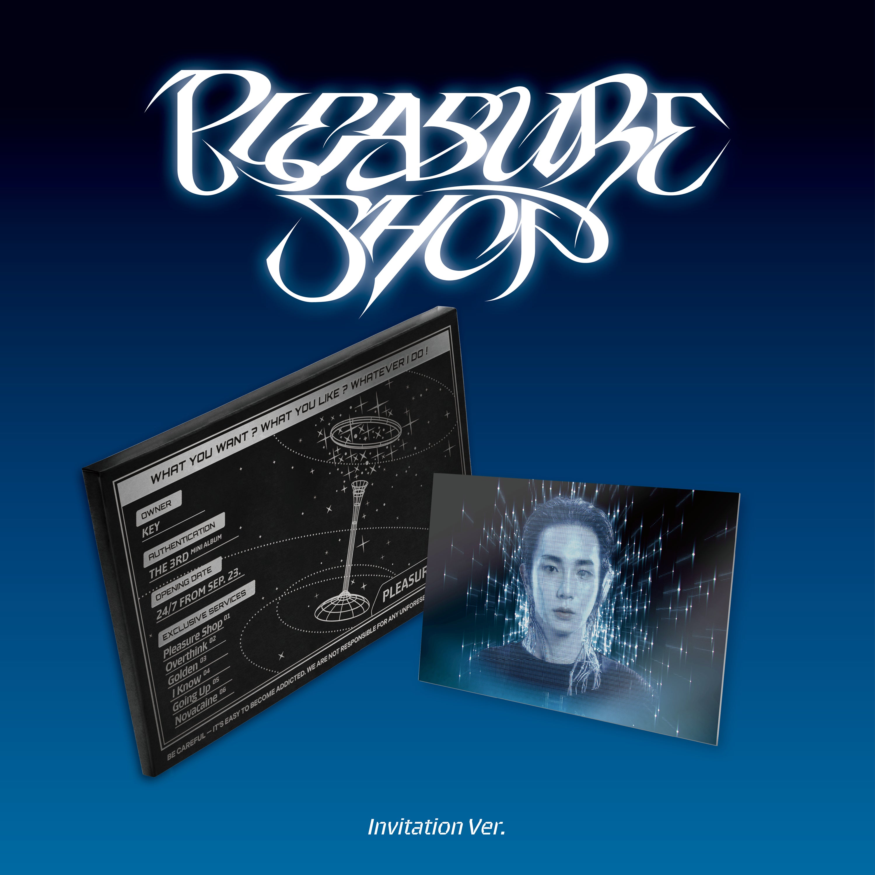 KEY 3RD MINI ALBUM 'PLEASURE SHOP' (INVITATION) - K-Pop Collectible CD for Fans | Perfect for Gift Giving & Music Collections