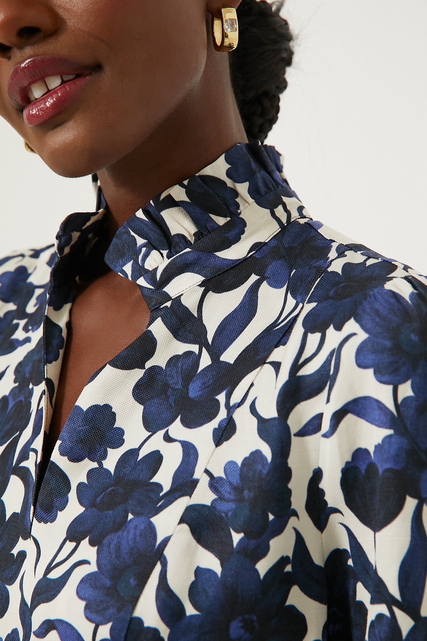 Blue Poppy Palmerston Floral Print Summer Dress for Women - Perfect for Beach Vacations, Garden Parties & Casual Outings