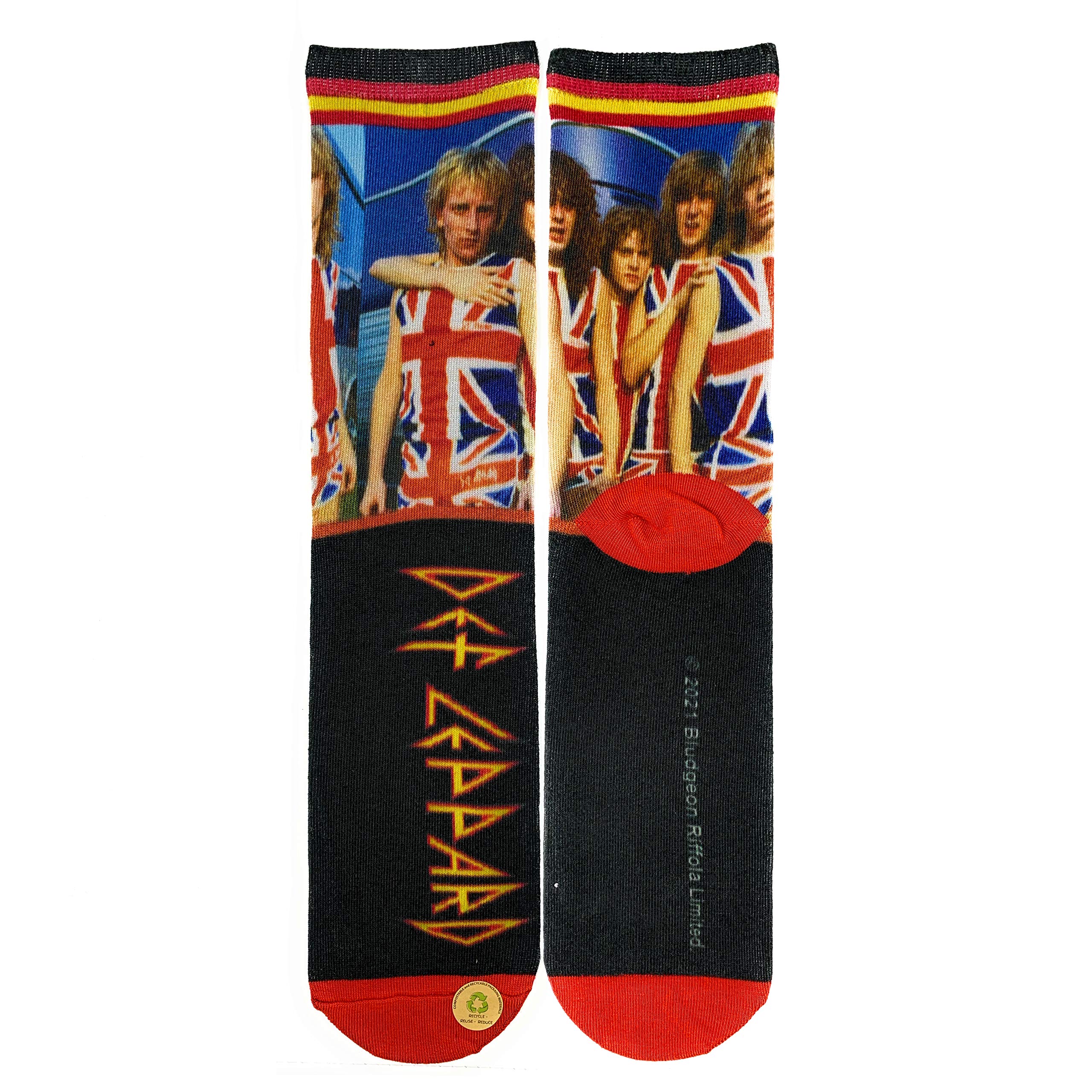 ooohyeah Women's Fun Music Band Novelty Crew Socks - Funny Crazy Cool Socks for Music Lovers | Perfect Gift for Concerts, Parties & Everyday Wear