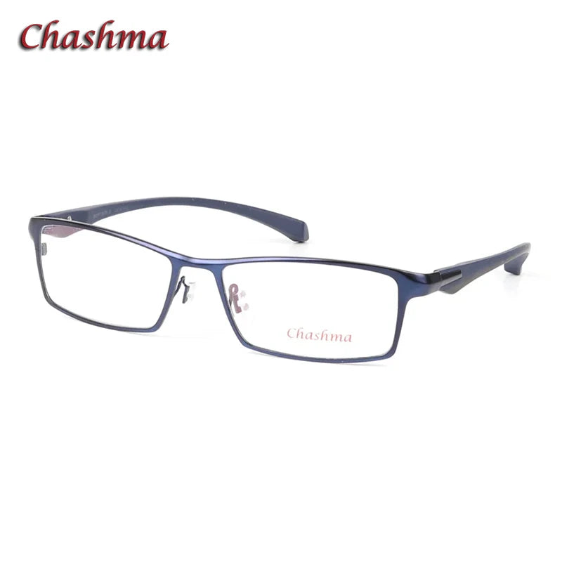 Unisex Square Titanium Alloy Eyeglasses with Full Rim - Lightweight & Durable Frame for Men & Women | Perfect for Reading, Working & Daily Wear