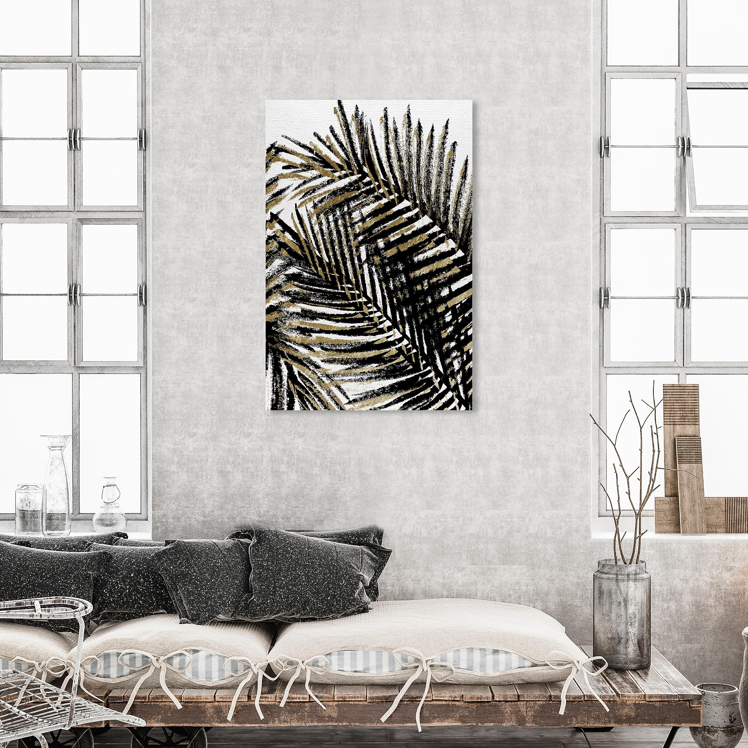 Palm Tree Shadow Canvas Wall Art - 30