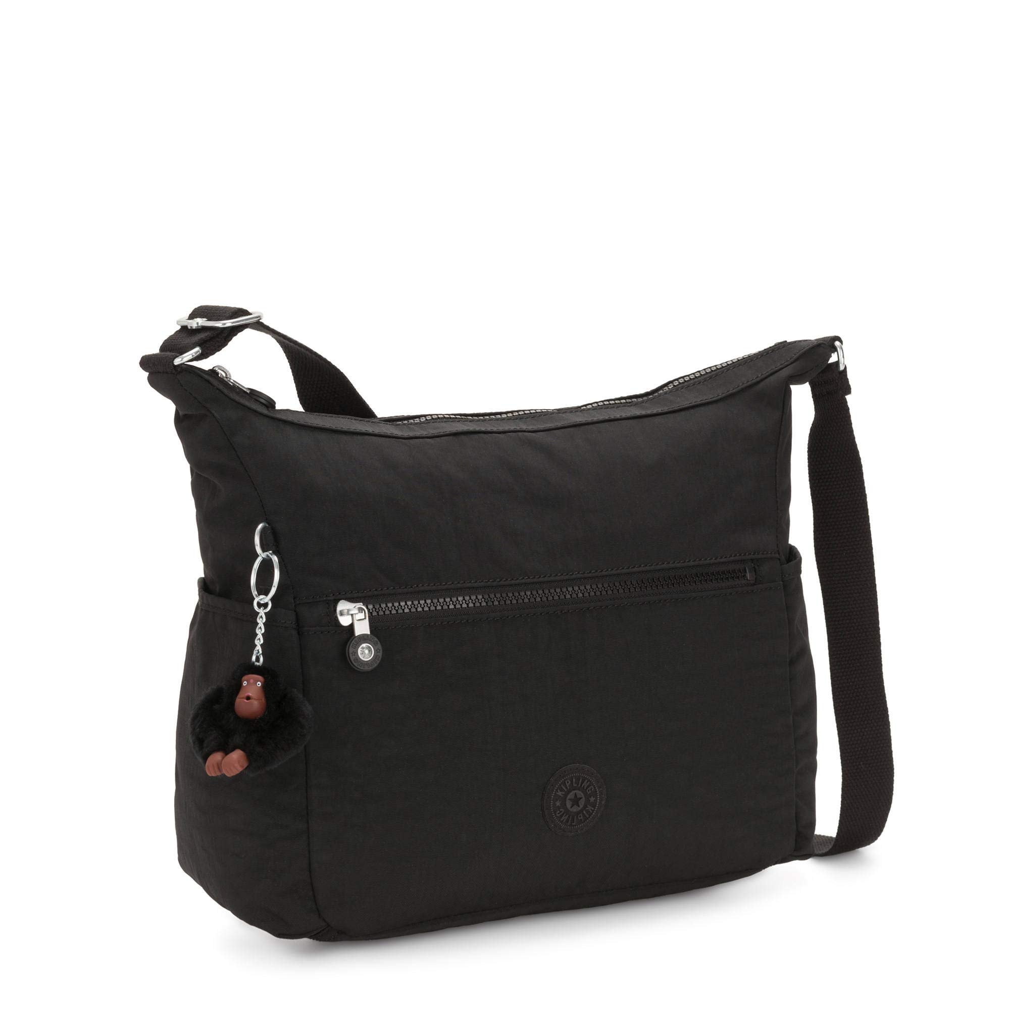 Kipling Alenya Crossbody Bag for Women - Lightweight & Durable Black Tonal Shoulder Purse - Perfect for Travel, Work, and Everyday Use