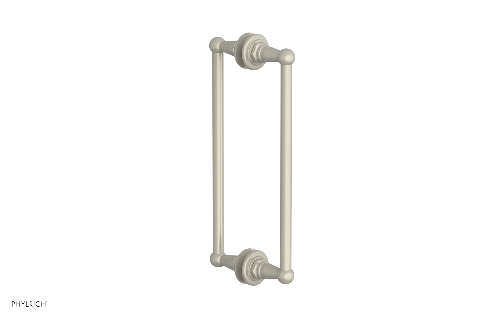Jamestown 12 Double-Sided Shower Pull 165 x 93 x 12 - Heavy Duty Bathroom Shower Curtain Hooks for Home & Hotel Use
