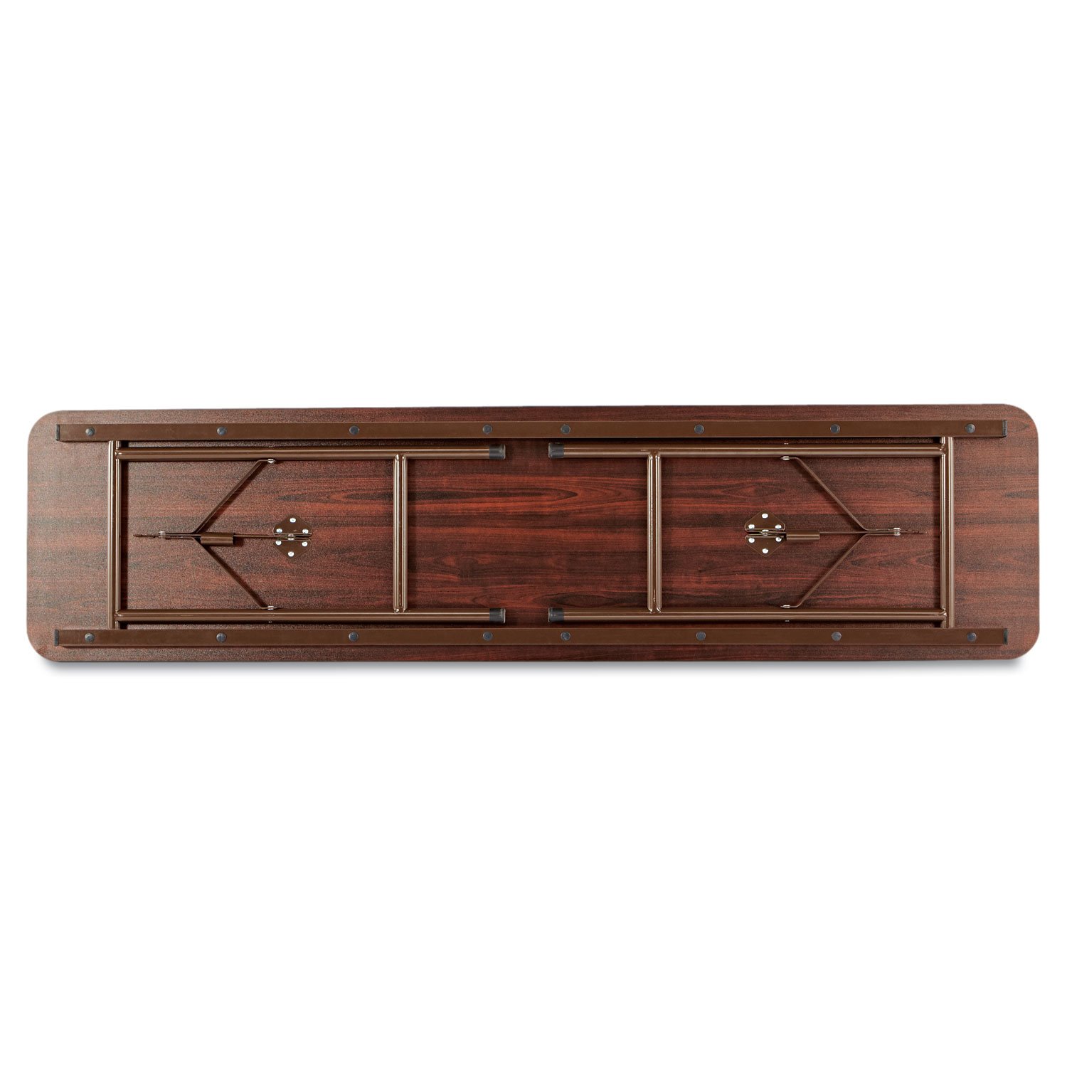Alera FT727218MY Walnut Wood Folding Table - 72