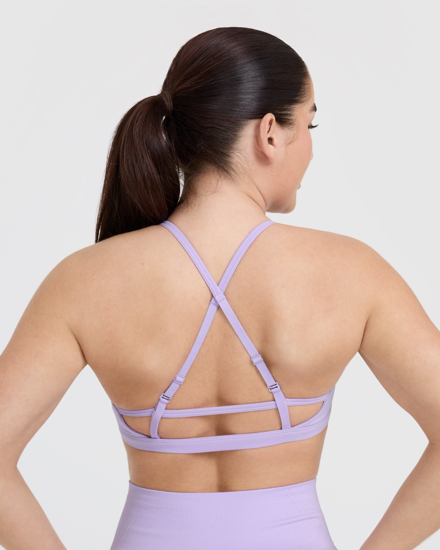 Timeless Strappy Bralette - Comfortable Wireless Lace Bralette in Lavender Purple | Perfect for Yoga, Lounge Wear & Everyday Comfort