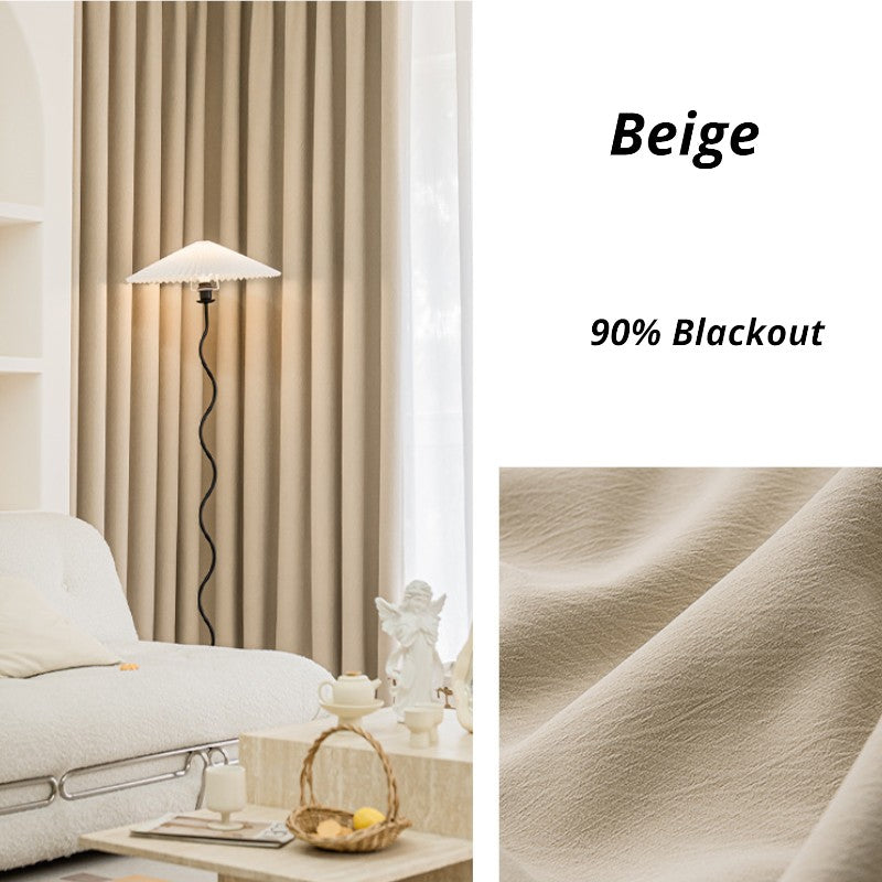Anabella Jacquard Textured Blackout Curtains for Bedroom - Thermal Insulated Room Darkening Drapes for Better Sleep & Energy Efficiency