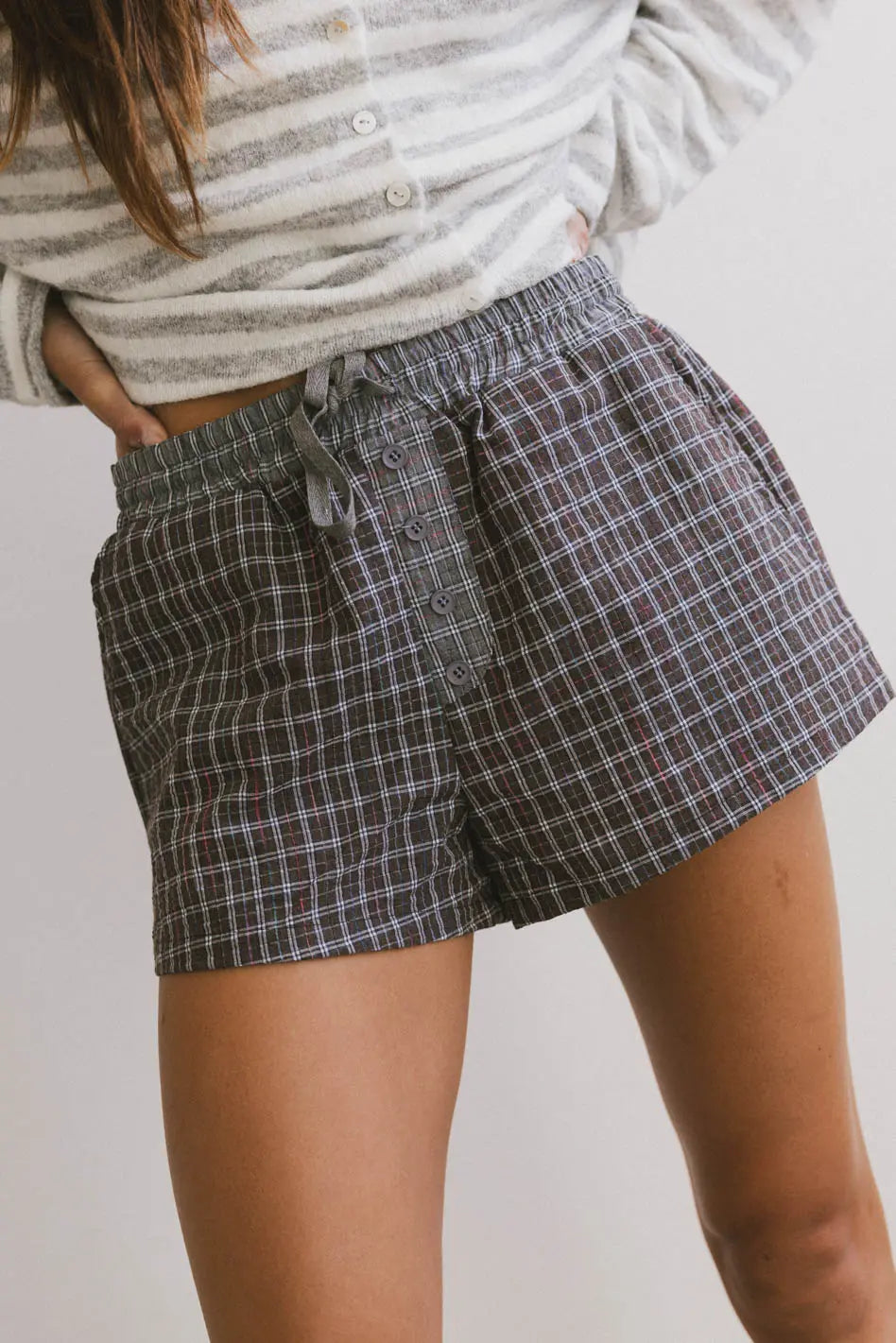 Nyla Plaid Shorts for Women - Stylish & Comfortable Tartan Print Summer Shorts | Perfect for Casual Outfits, Beach Vacations & Outdoor Activities