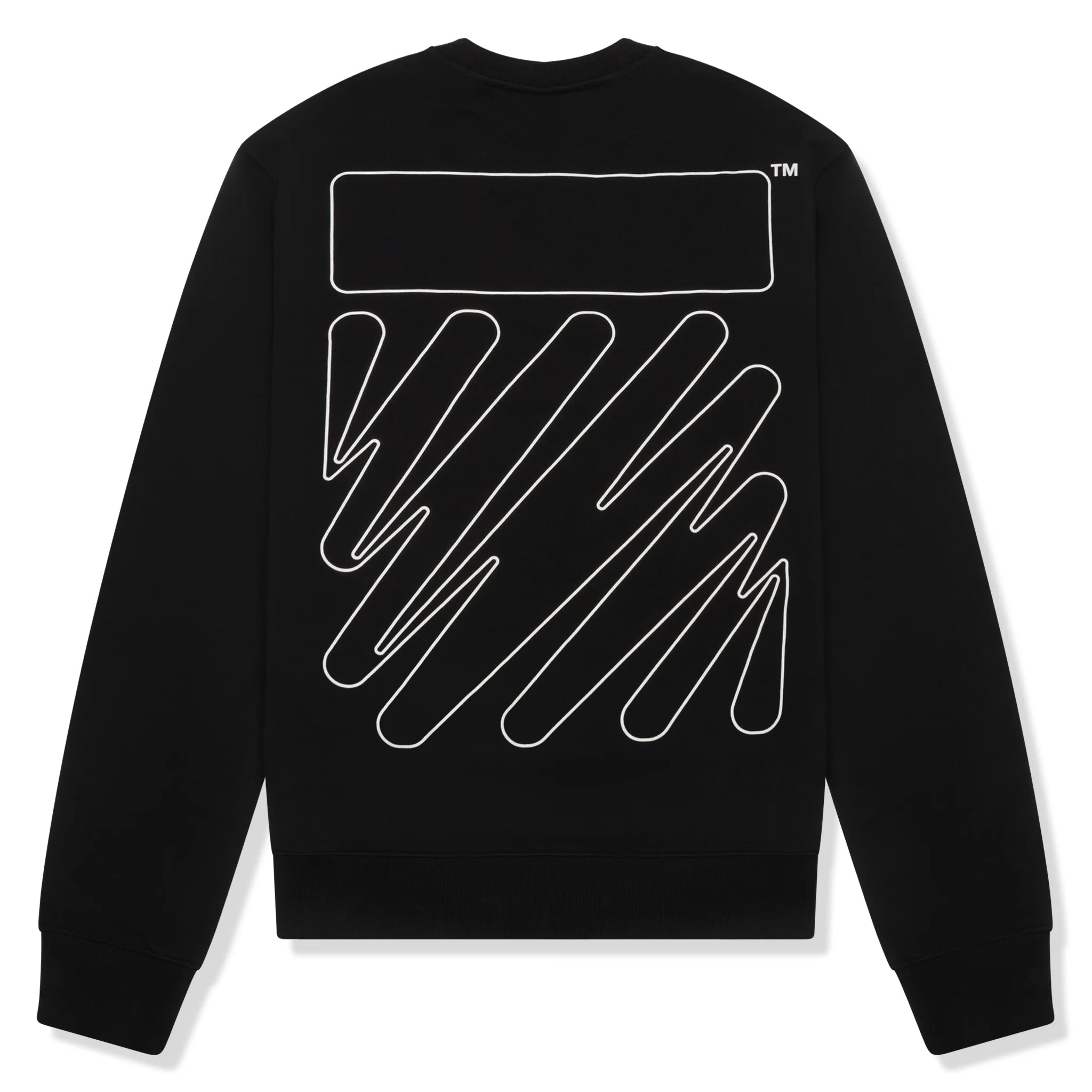 Off-White Wave Outline Diagonal Slim Fit Sweatshirt - Trendy Streetwear for Men & Women - Perfect for Casual Outfits, Gym Wear & Urban Fashion