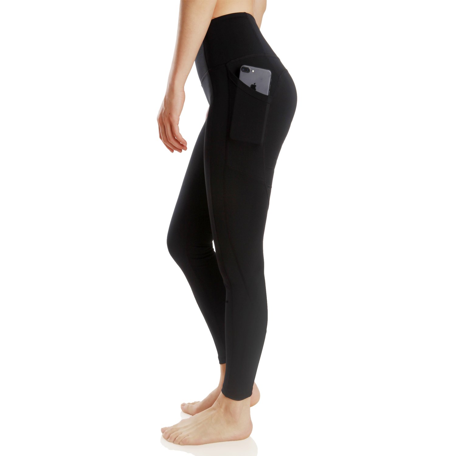 Miweel Women's High Waist Yoga Pants with Pockets - Tummy Control Workout Leggings for Running, Gym & Yoga | 4-Way Stretch Capri Tights for Women | Perfect for Fitness, Lounge & Everyday Wear