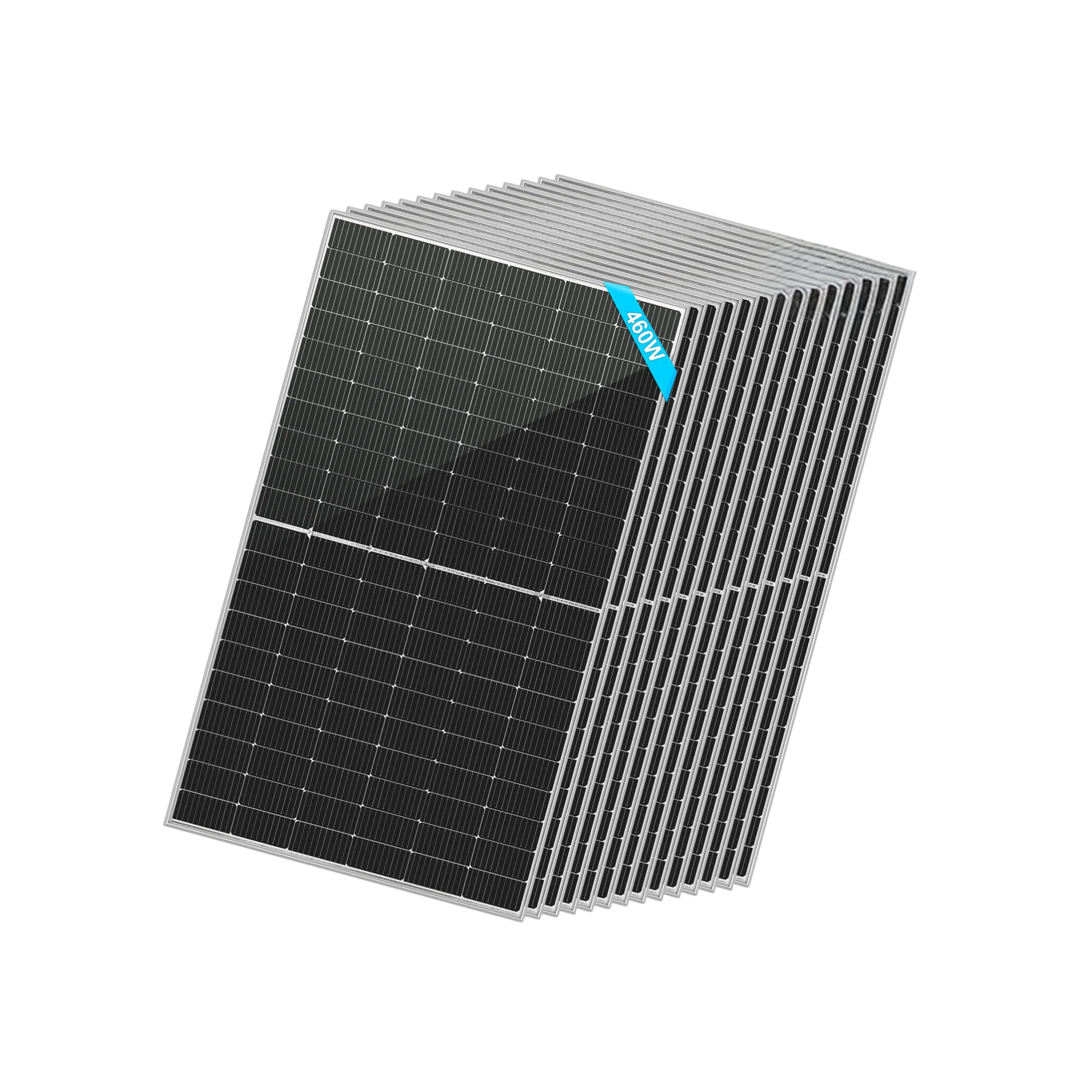 SunGoldPower 460 Watt Bifacial PERC Solar Panel - High Efficiency Monocrystalline Module for Home & Commercial Use | SG-460WBG | Ideal for Rooftop, Ground Mount & Off-Grid Solar Systems