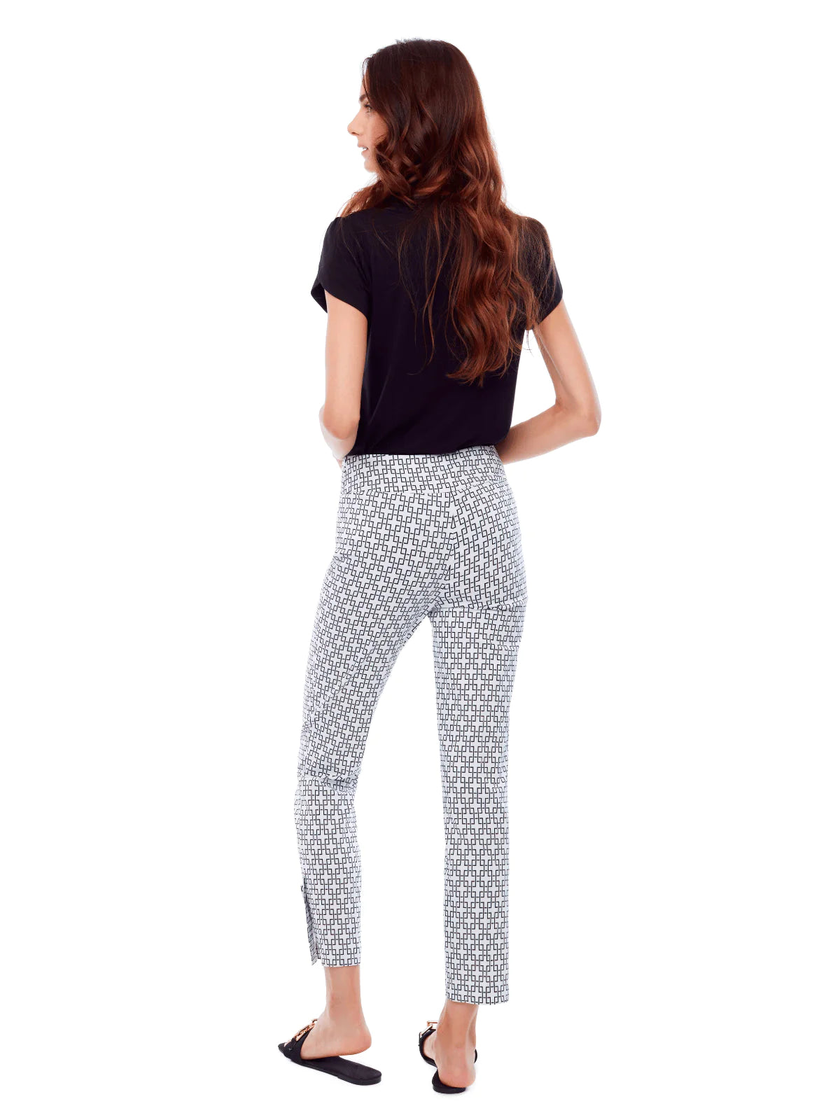 ATHENS SLIM ANKLE PANTS for Women - Stretchy Comfortable Work Pants - Office Wear & Business Casual Outfits