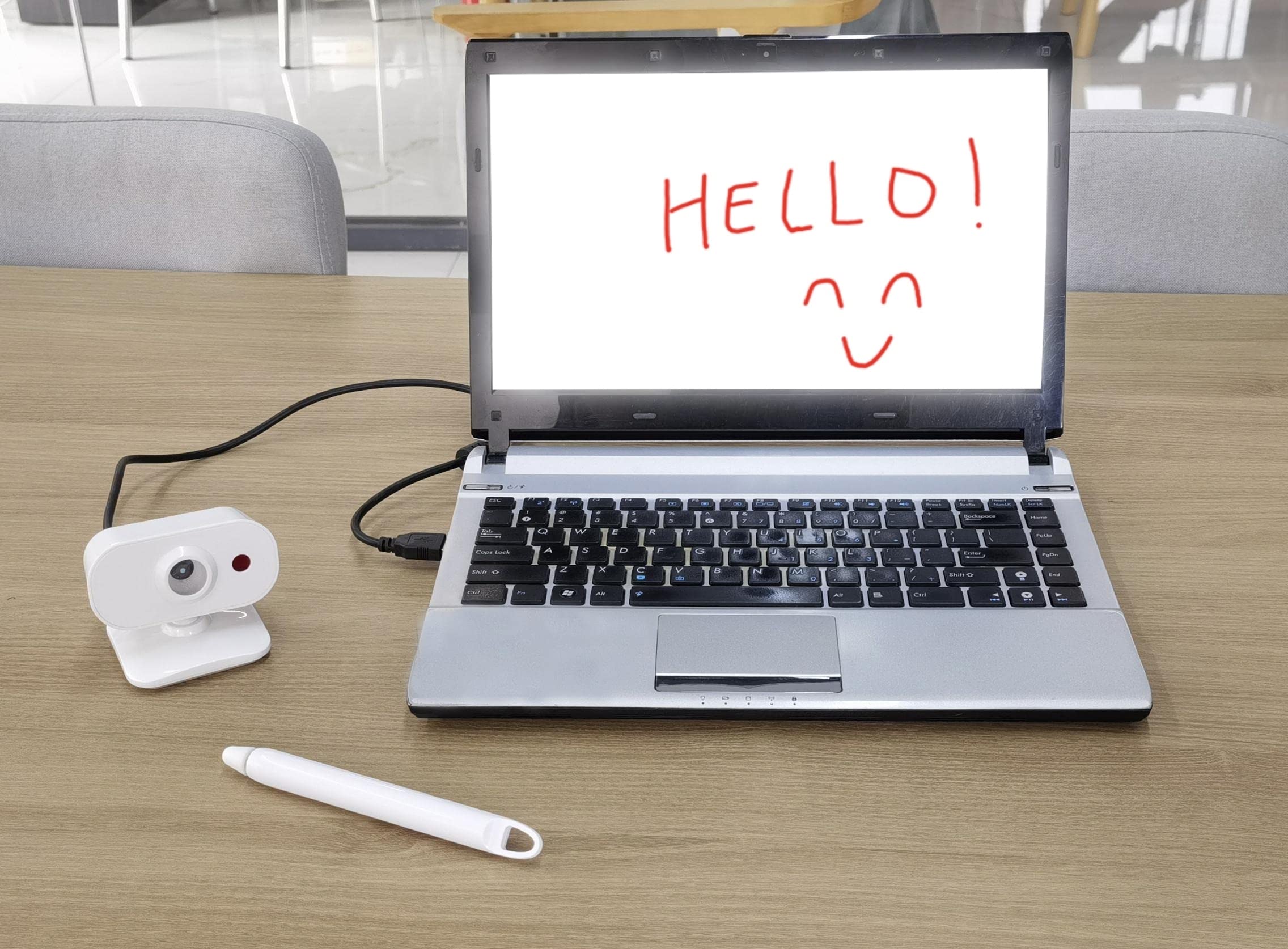Portable Interactive Whiteboard for Teaching & Meetings - Windows Compatible Smart Whiteboard for Classroom, Office & Remote Learning | Ideal for Teachers, Presenters & Online Education