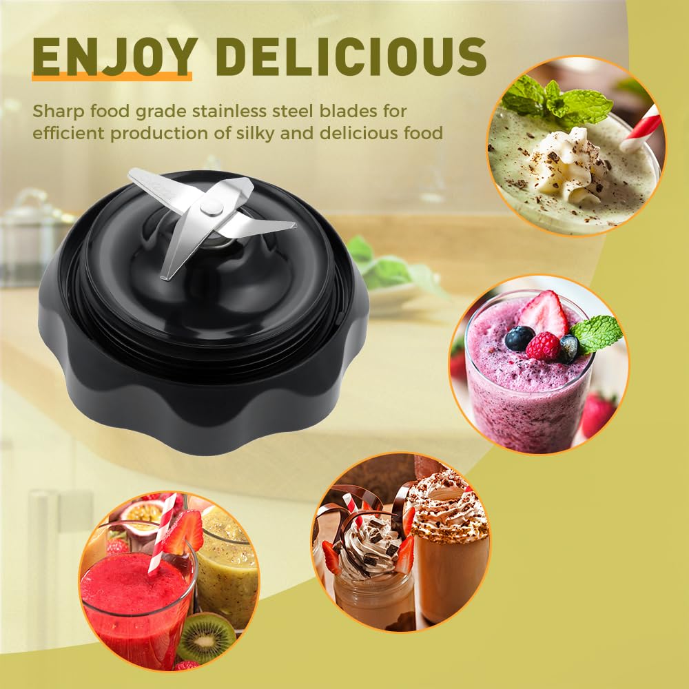 Yetaha Blender Extractor Cross Blade Replacement - Compatible with NutriBullet 1200W/Pro 1000/Select 2.0 Blenders - Durable Stainless Steel Blender Parts for Smoothies, Juices & Food Prep