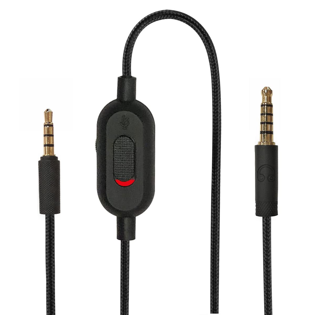 Replacement Audio Cable for Logitech G433/G233/G Pro/G Pro X Headset - 6.5ft Inline Mute & Volume Control Cord Compatible with PS5/PS4 Controller - Perfect for Gaming, Streaming & Online Meetings