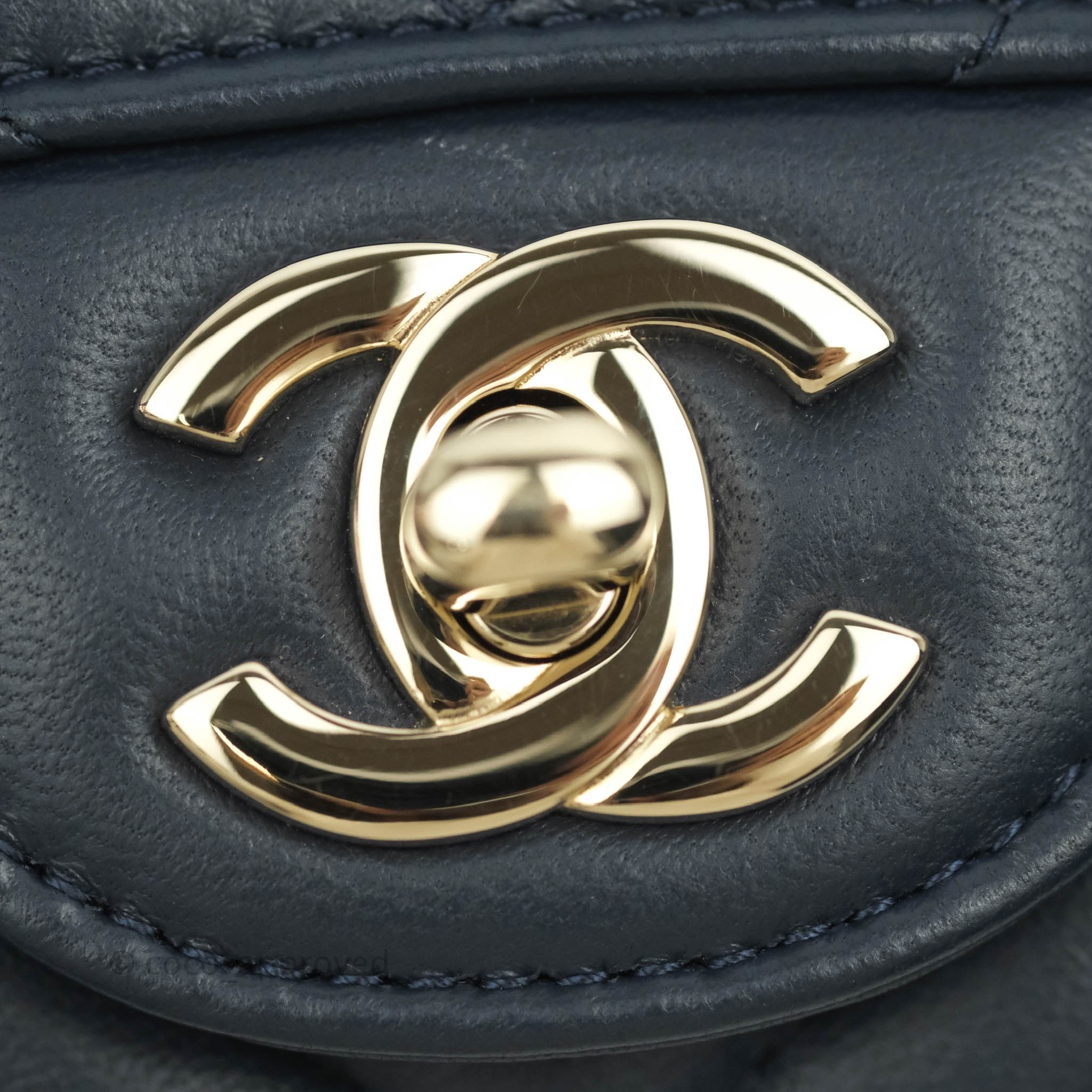 Chanel Chevron Mini Rectangular Flap Bag in Navy Lambskin Leather with Gold Hardware - Luxury Crossbody Purse for Women, Perfect for Date Night & Special Occasions