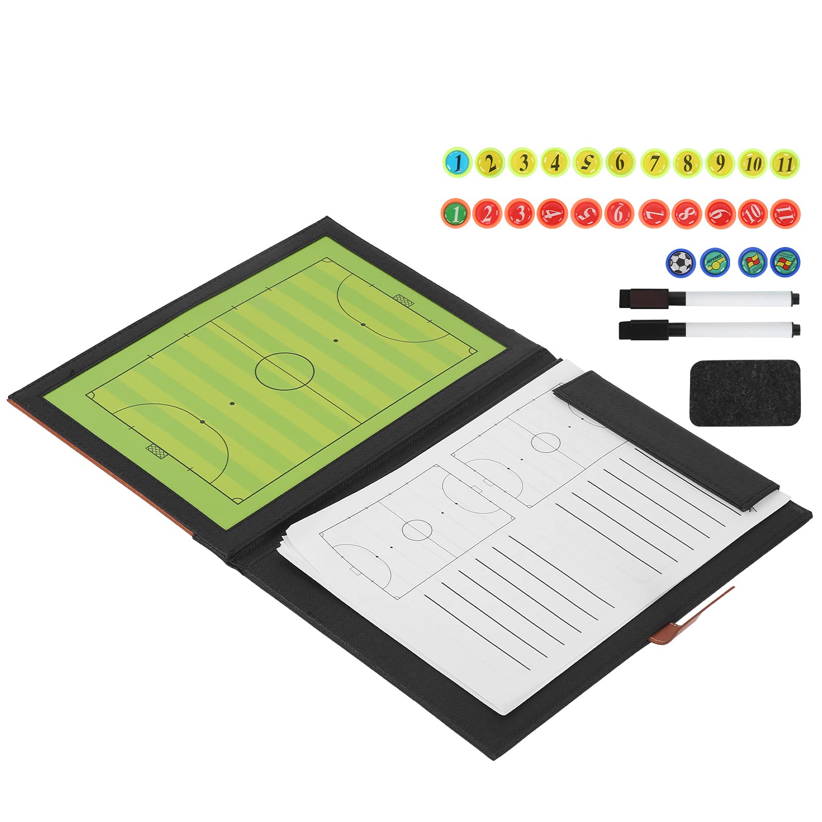FASJ Football Coaching Board - High Strength Soft Tactical Strategy Board for 5-a-Side Soccer Training | Perfect for Coaches, Players & Team Practice Sessions