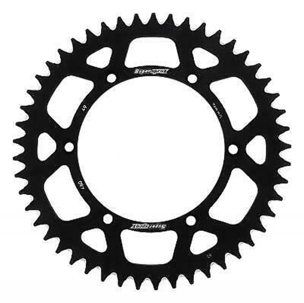 Black Aluminum 520 Rear Sprocket 49 Teeth for Kawasaki KX450F 2010 - Dirt Bike & Off-Road Motorcycle Replacement Part - Perfect for Trail Riding & Motocross Racing