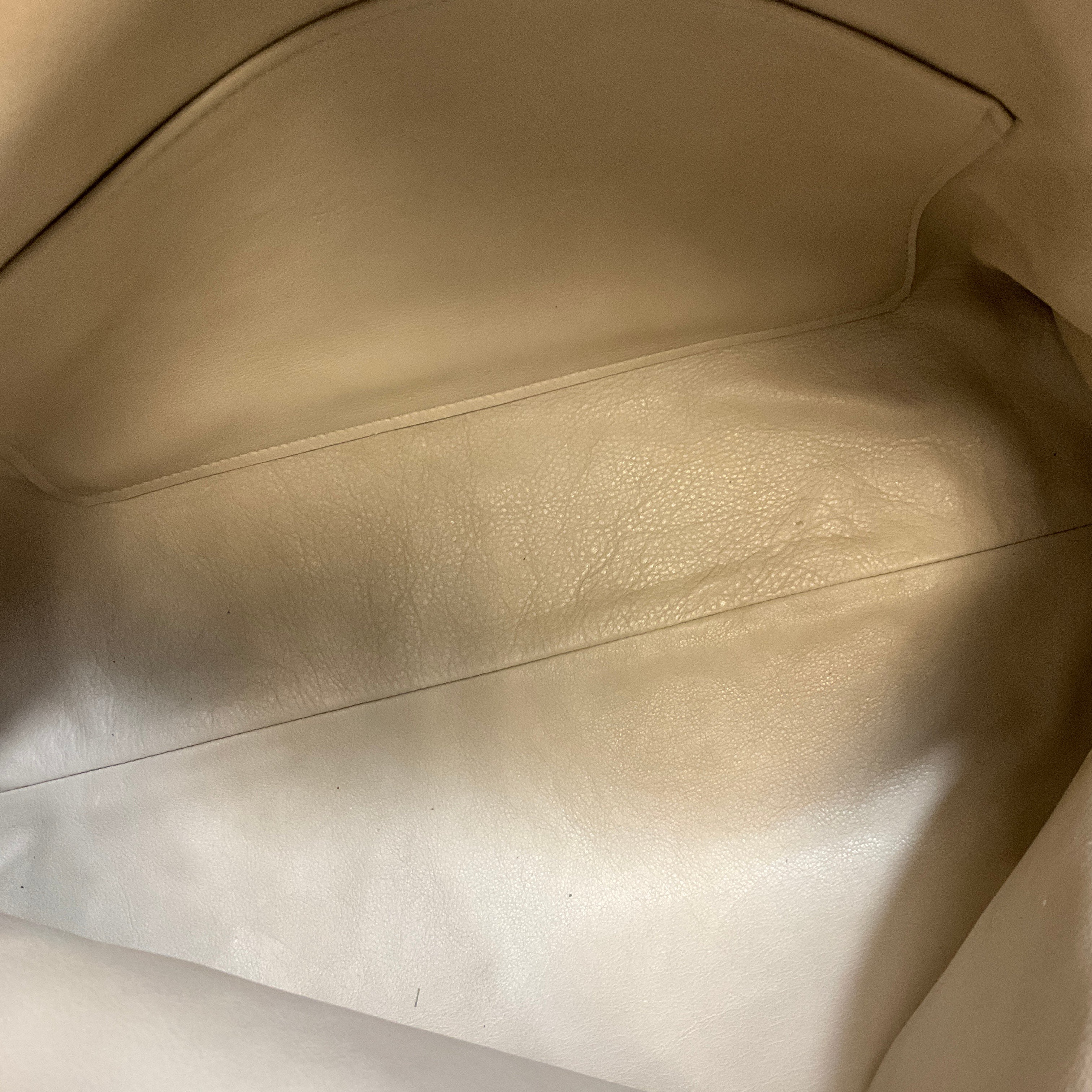 Henry Beguelin XL Leather Fungo Handbag in Beige & Brown - Stylish Crossbody Purse for Women, Perfect for Work, Travel & Everyday Use