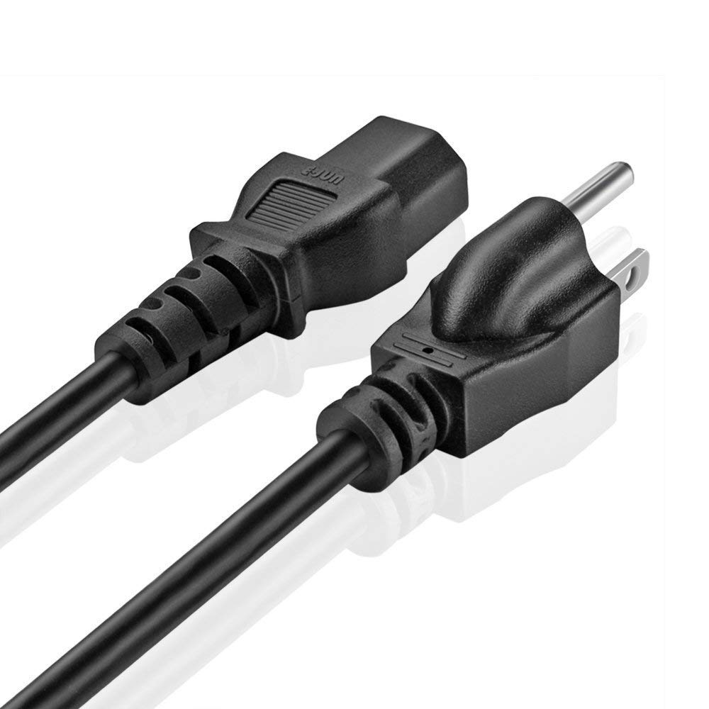 8 Feet AC Power Cord Replacement for Blue Pure 121, Living Alpine AIR BlK X6, MicroLux ML4000D & Alpine Commercial Ozone Generator - Universal Air Purifier Power Cable for Home, Office and Commercial Use