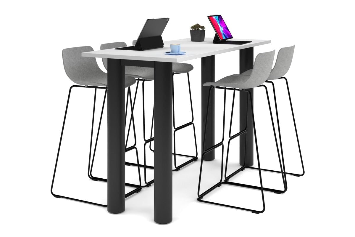 Sturdy Quadro Cylinder Legs Counter Table - 1600L x 700W - Perfect for Kitchen Islands, Breakfast Bars & Commercial Spaces