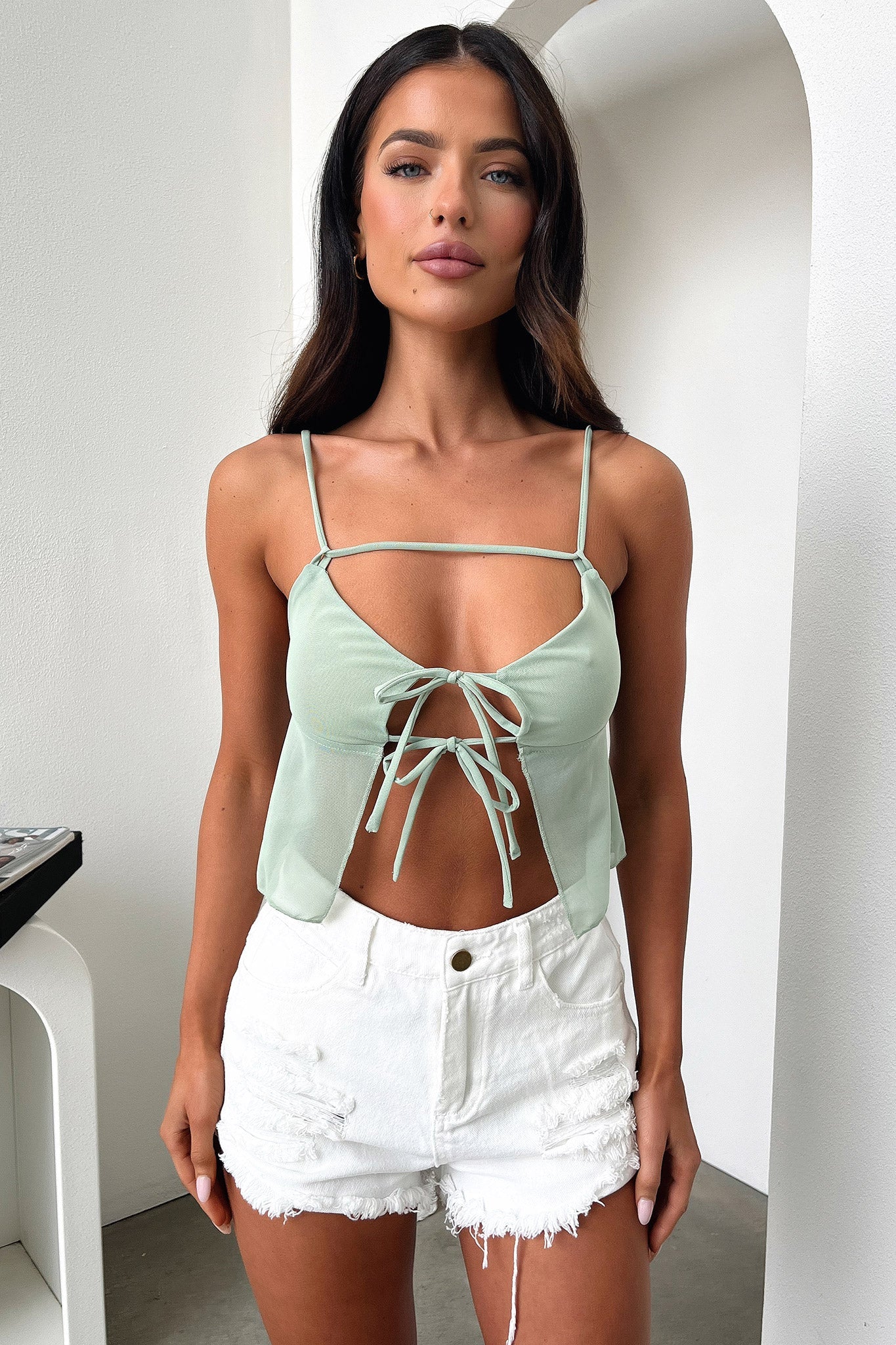 Liotta Women's Top in Sage Green - Comfortable & Stylish Casual Blouse for Everyday Wear, Work, and Outings