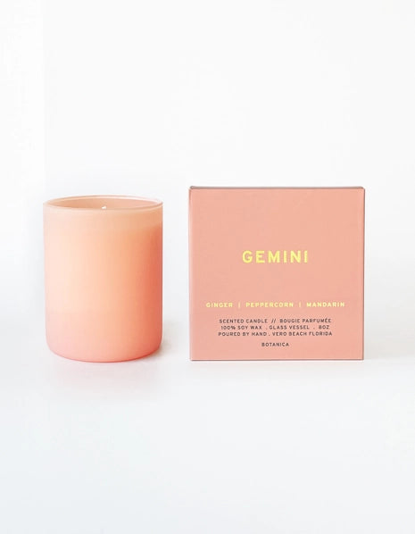 Gemini Zodiac Sign Scented Candle - Perfect for Astrology Lovers, Birthday Gifts & Home Decor Aromatherapy