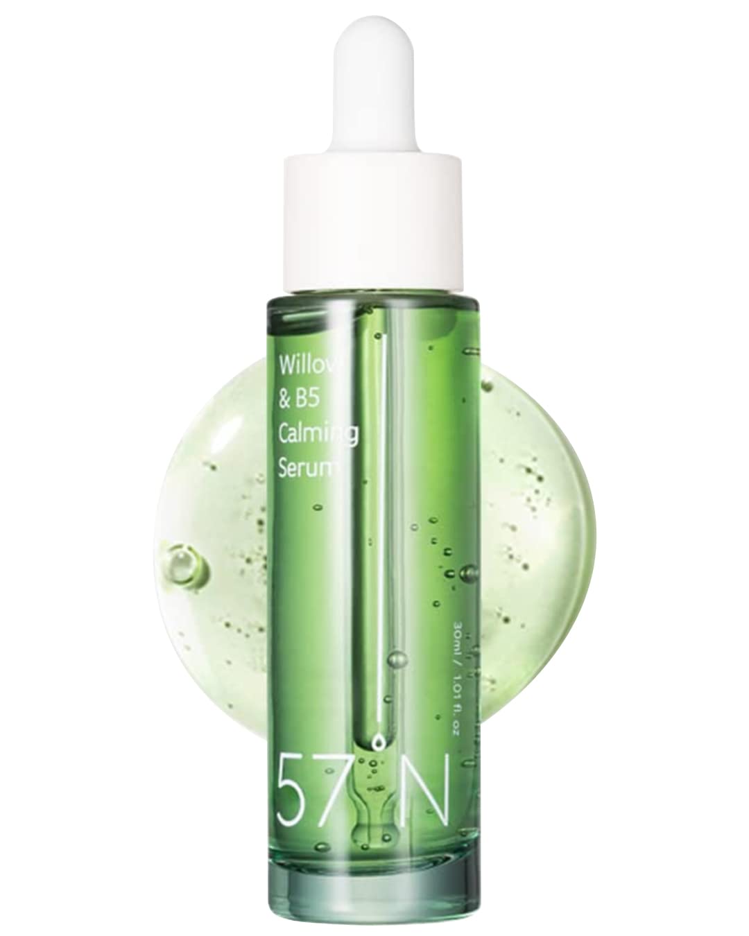 57N Willow and B5 Panthenol Calming Serum - Vegan Soothing Face Serum with Hyaluronic Acid & Vitamin B5 for Skin Barrier Repair | Ideal for Oily & Combination Skin | 1.01 fl oz | Perfect for Daily Skincare Routine & Post-Treatment Calming