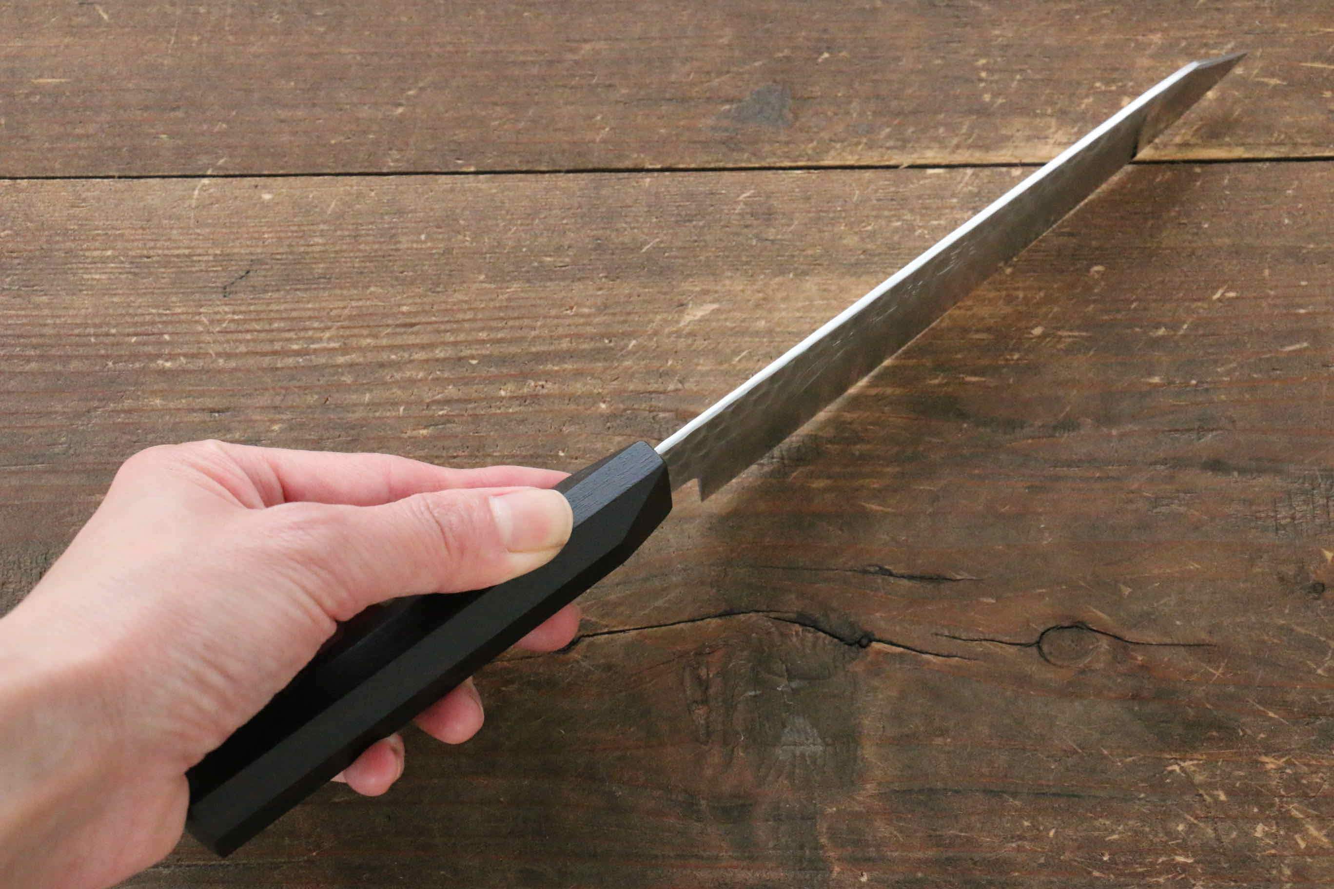 Premium Jikko VG10 17-Layer Kiritsuke Petty Utility Knife 140mm - Japanese Damascus Steel Blade with Ebony Wood Handle - Perfect for Slicing, Peeling & Precision Kitchen Tasks