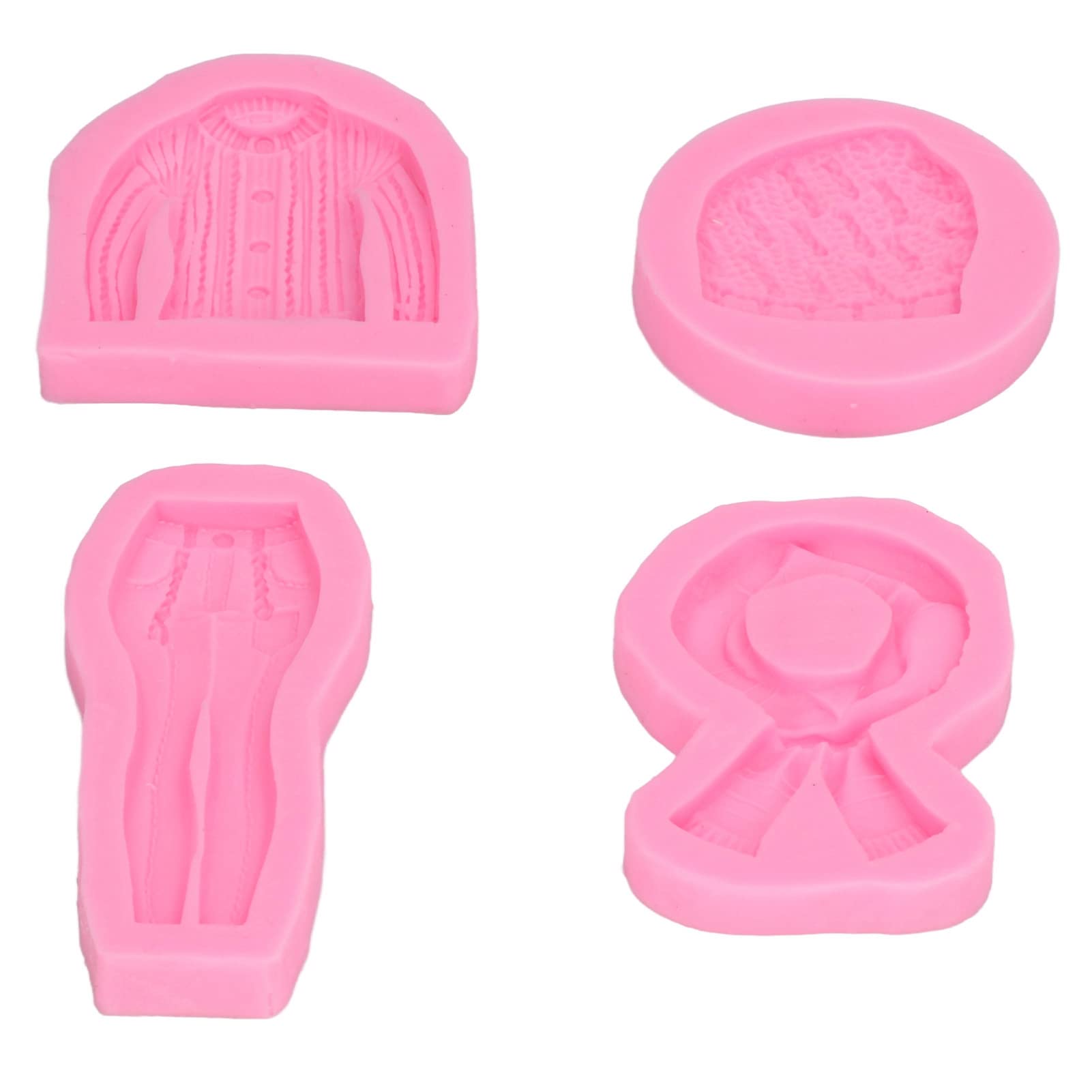 Premium Silicone Fondant Molds for Cake Decorating - Cute Pink Baking Molds with Fine Workmanship - DIY Handicraft Tools for Cupcakes, Cookies & Chocolate Making - Perfect for Home Bakers & Party Treats