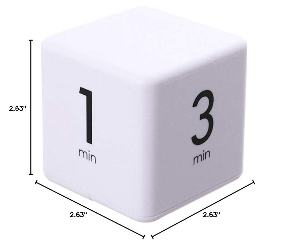 Moontie Miracle TimeCube Timer - 1, 3, 5 & 10 Minute Visual Countdown Clock for Productivity & Time Management | Perfect for Kitchen, Classroom, Office & ADHD Focus