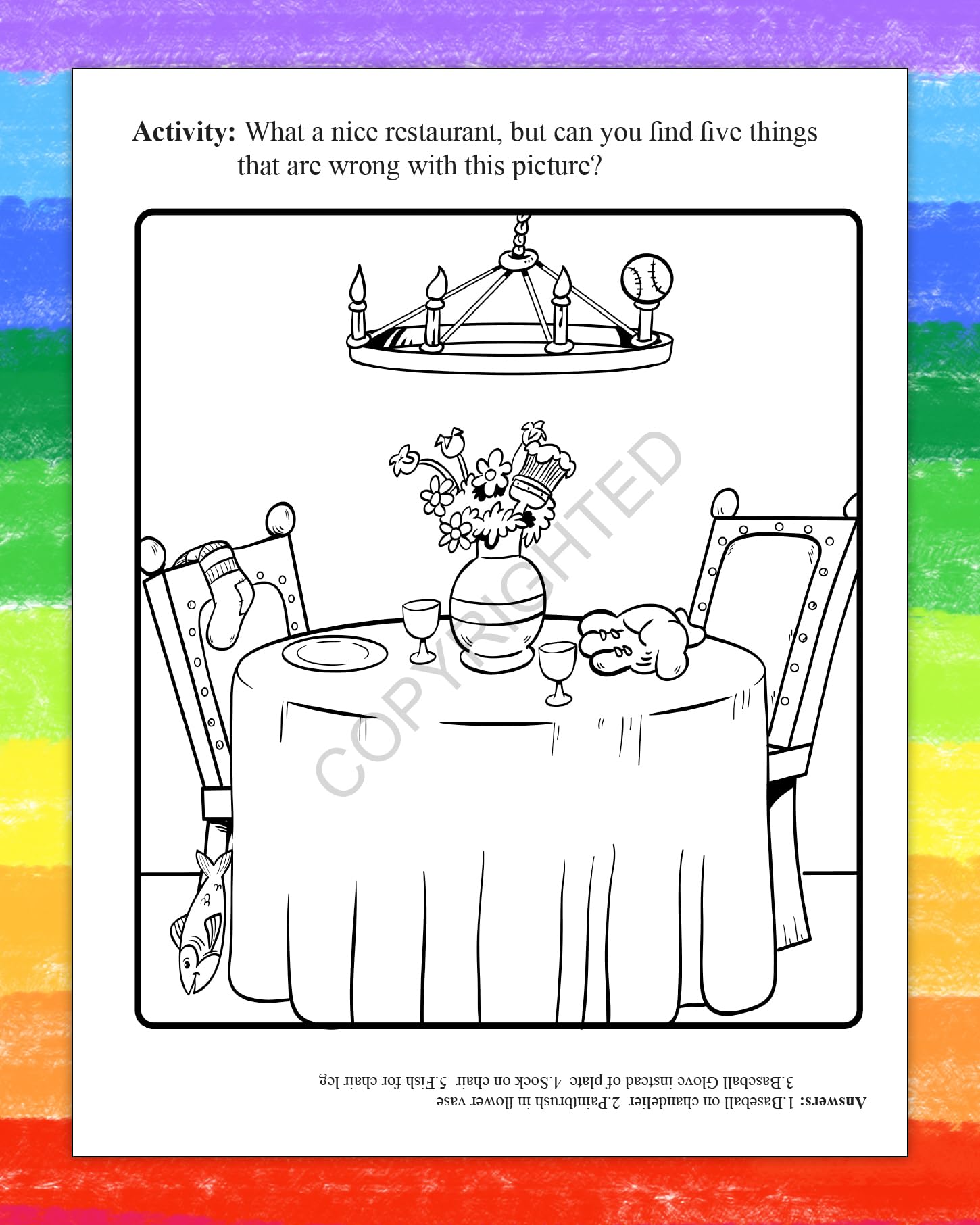 ZOCO Bulk Pack of 25 Restaurant-Themed Coloring Books with Crayons - Kids Activity Books for Dining Out, Travel & Birthday Parties - Fun Educational Gifts for Children